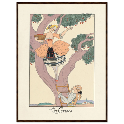Les Cerises (Cherries) (1922–1926) Art Print | George Barbier-Quipham Collections