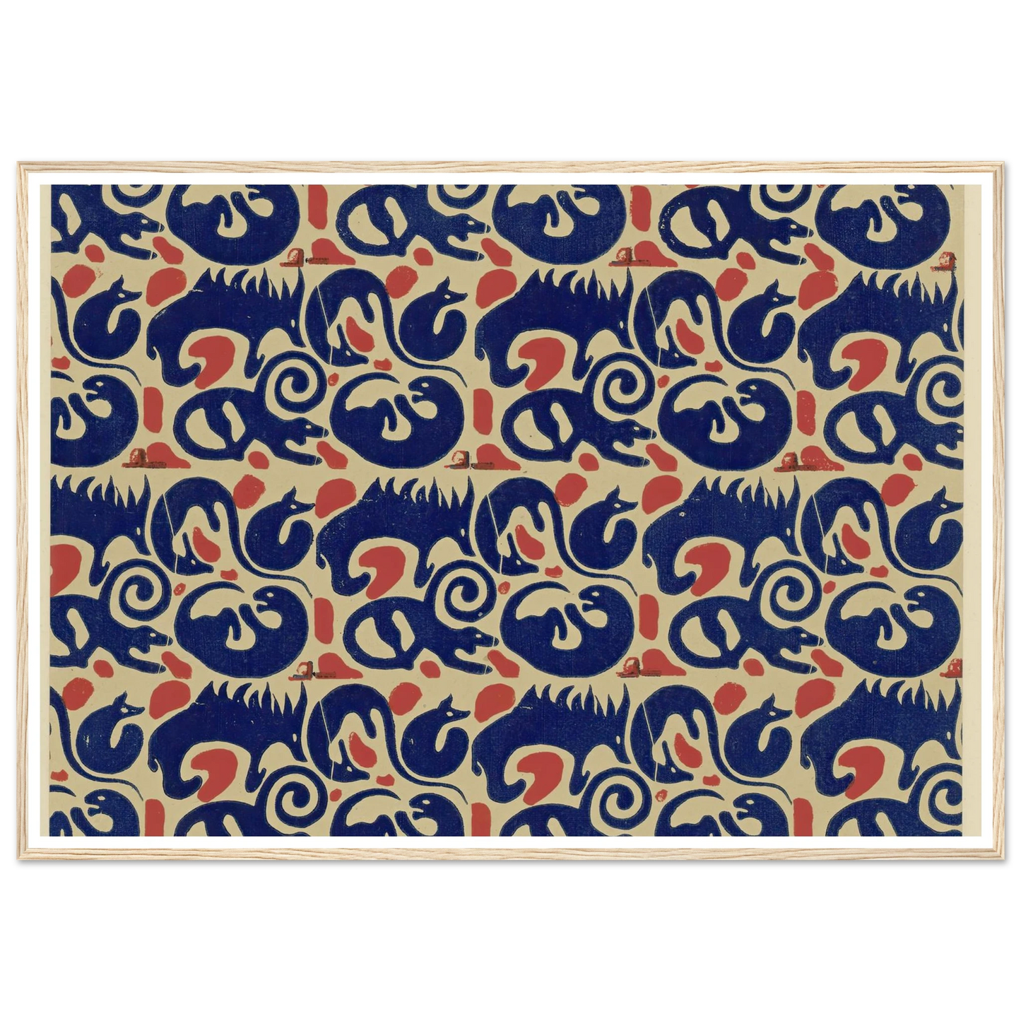 Buntpapier (Tiere) (1902 - 1906) Art Print | Maria von Uchatius-Quipham Collections