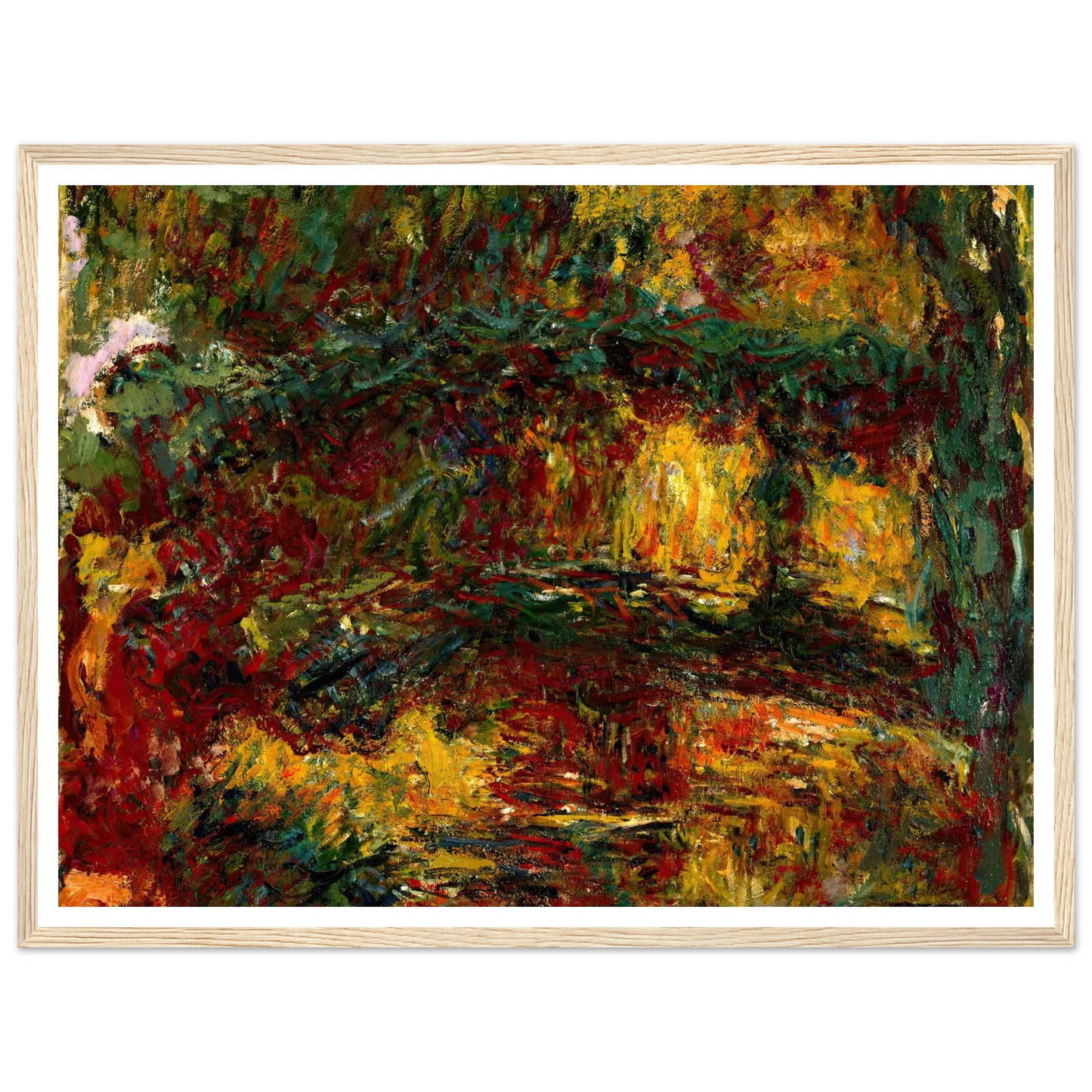 The Japanese Footbridge, Giverny (circa 1922) Art Print | Claude Monet-Quipham Collections