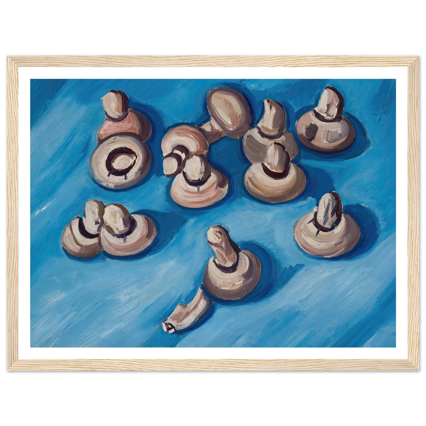 Mushrooms on a Blue Background (1926) Art Print | Marsden Hartley-Quipham Collections