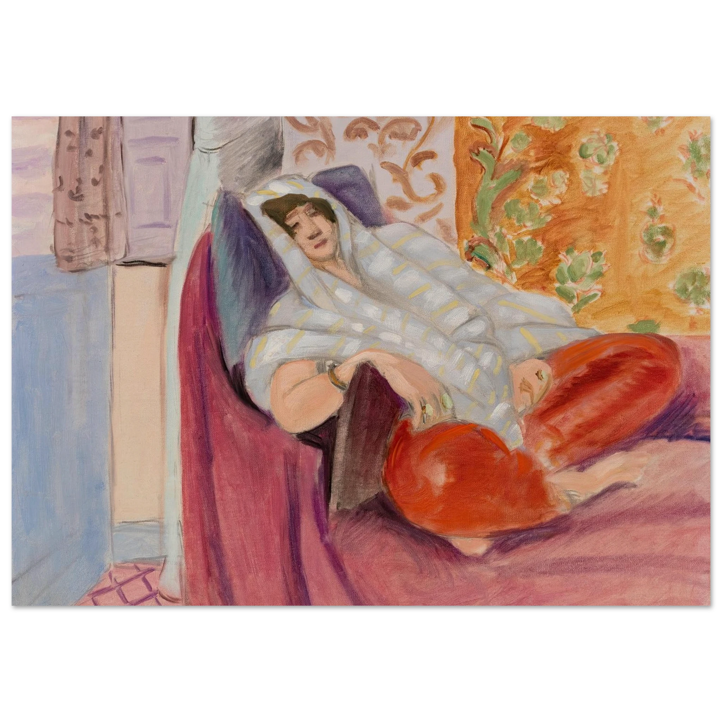 Woman Reclining (1921) Art Print | Henri Matisse-Quipham Collections