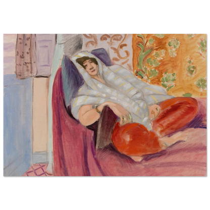Woman Reclining (1921) Art Print | Henri Matisse-Quipham Collections