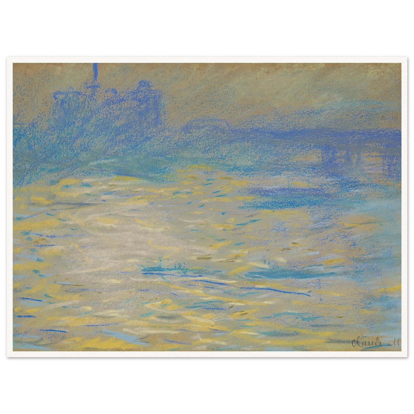 La Tamise (1901) Art Print | Claude Monet-Quipham Collections