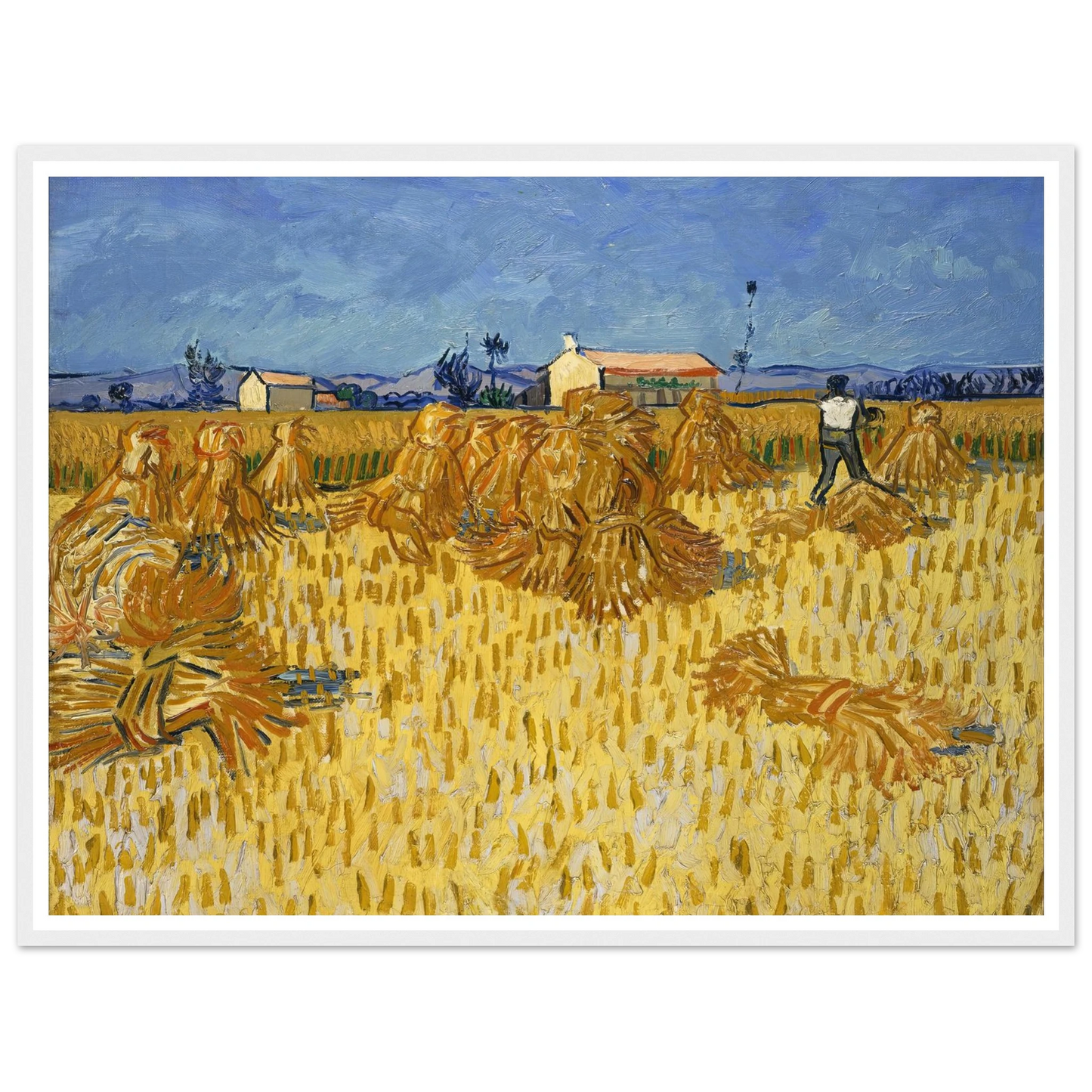 Corn Harvest in Provence Art Print | Vincent van Gogh-Quipham Collections