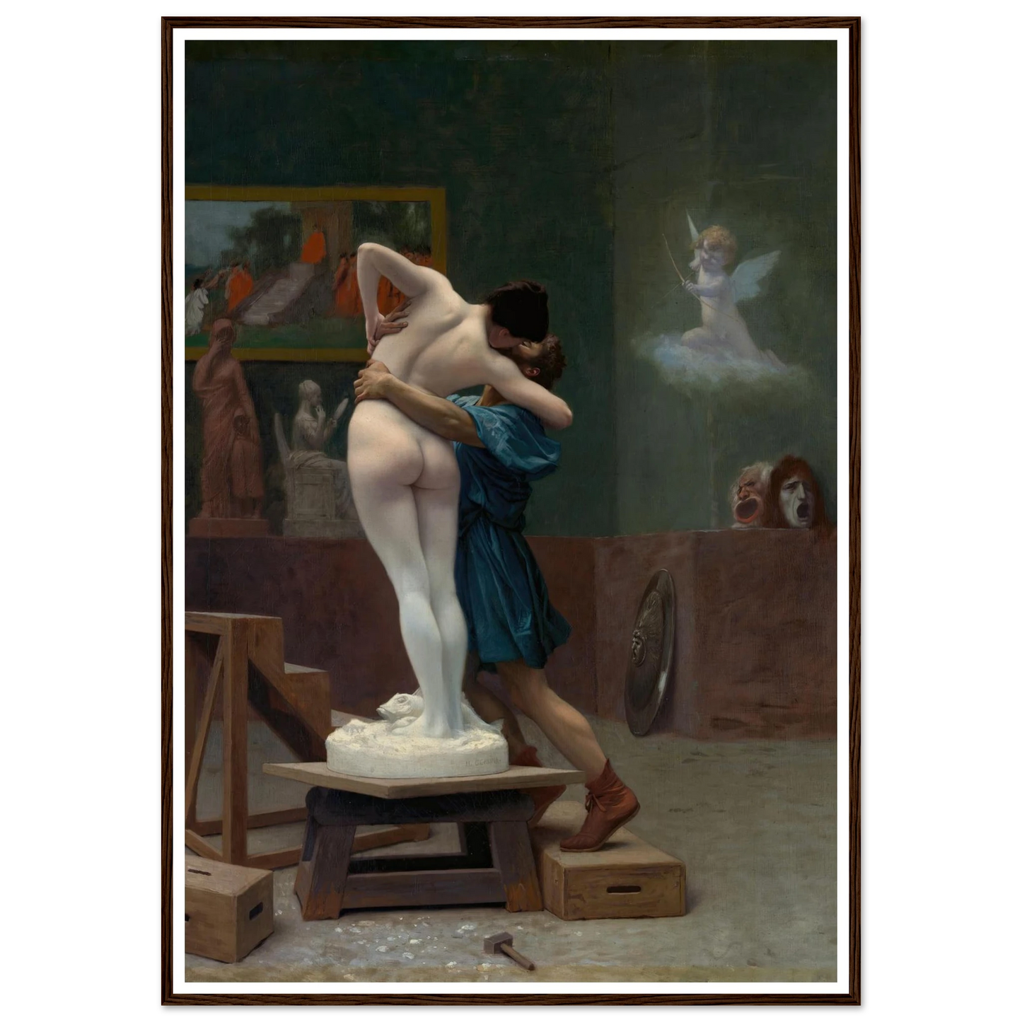 Pygmalion and Galatea (Ca. 1890) Art Print | Jean Leon Gerome-Quipham Collections