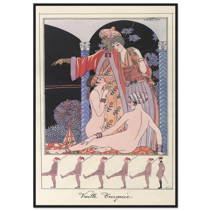 Vieille Turquie (Dans le sérail) (1914-1915) Art Print | George Barbier-Quipham Collections
