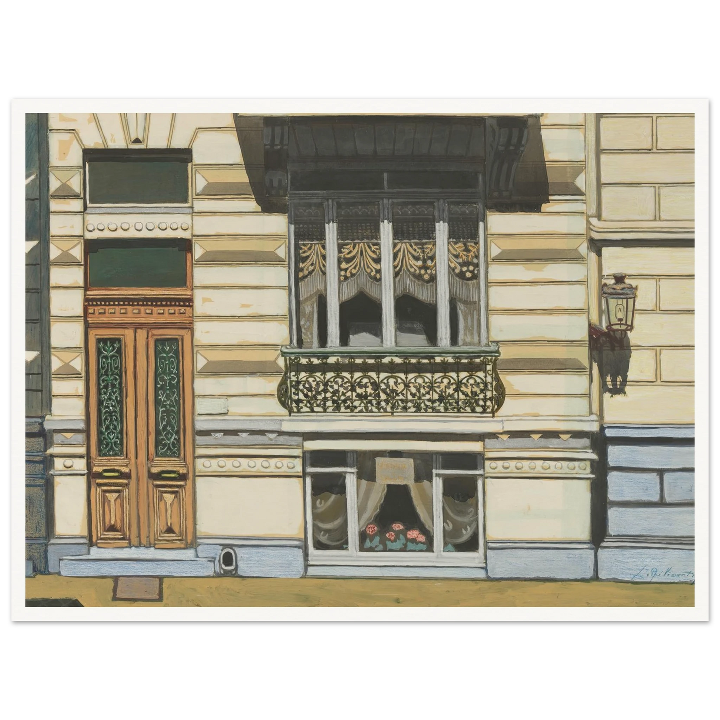 Huis in de Peter Benoitstraat, Oostende (1929) Art Print | Leon Spilliaert-Quipham Collections