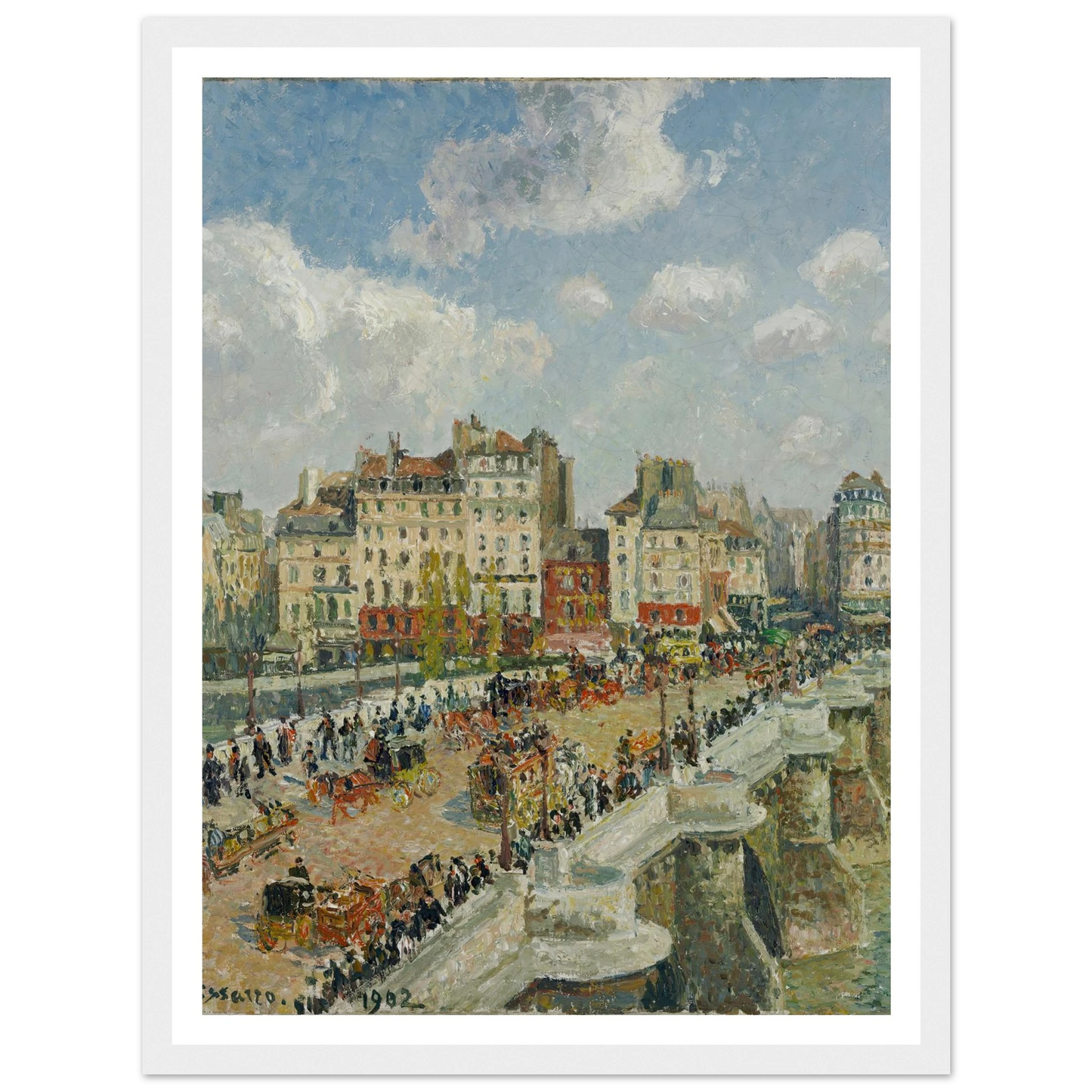The Pont-Neuf Art Print | Camille Pissarro-Quipham Collections