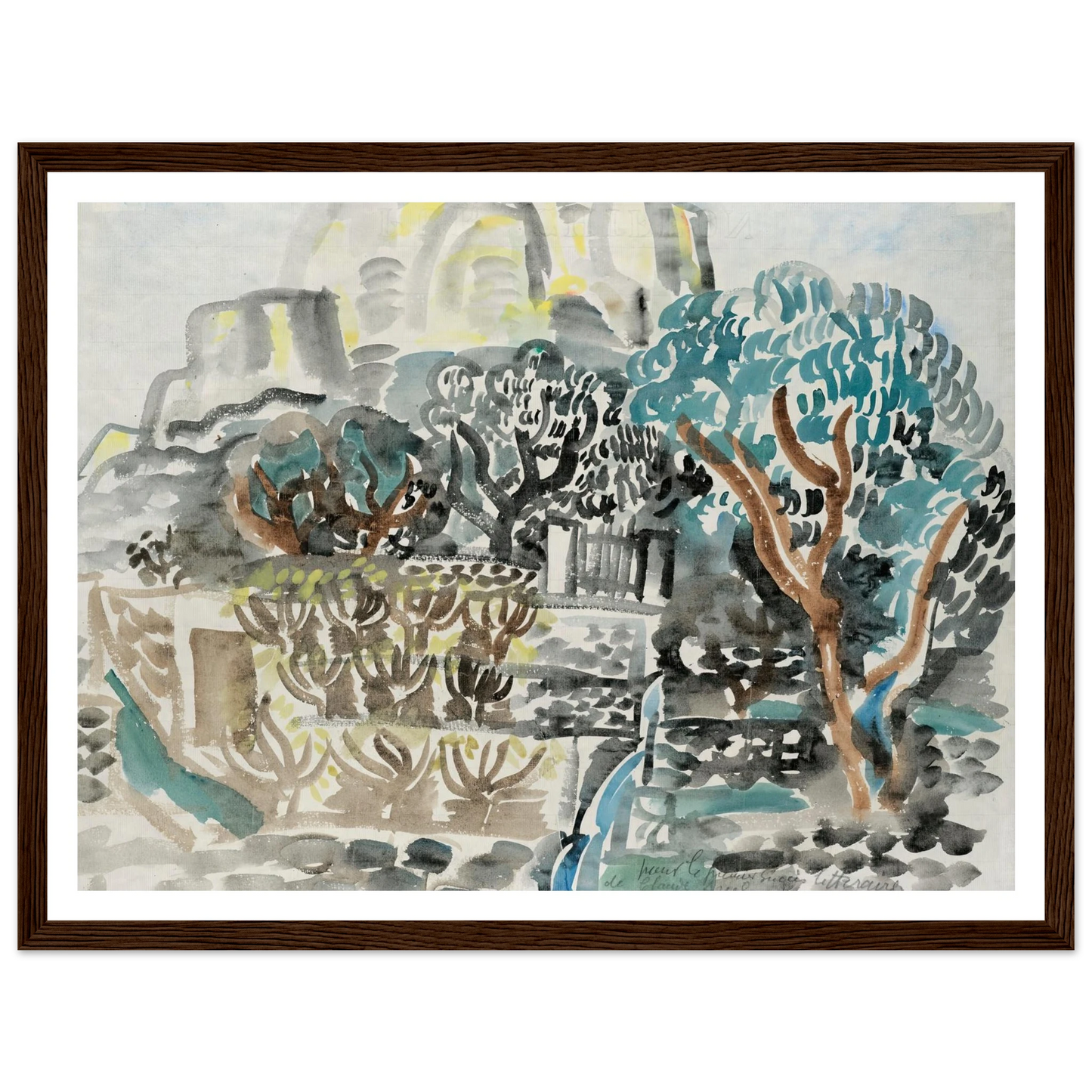 Le Baou de Saint-Jeannet (1921) Art Print | Raoul Dufy-Quipham Collections