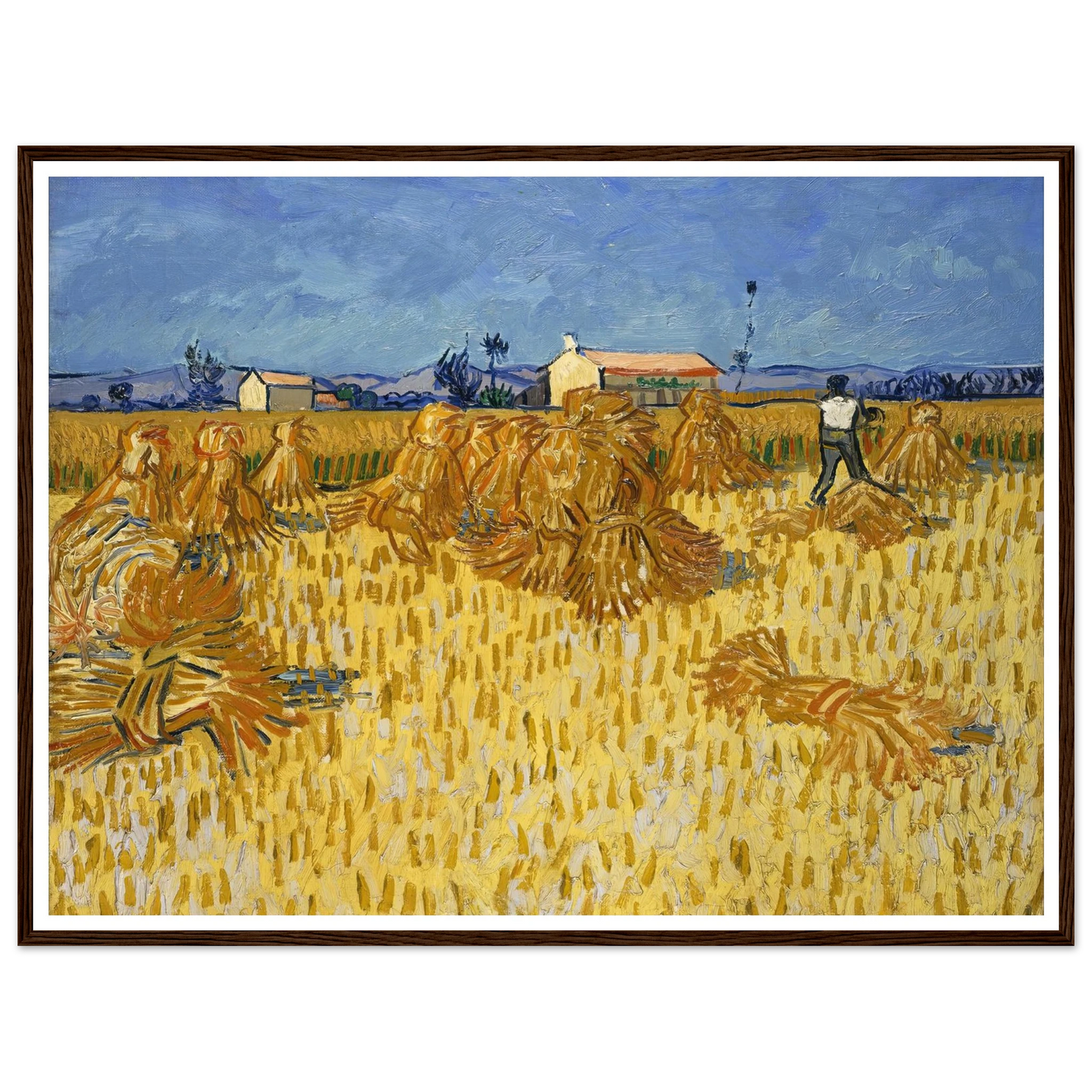 Corn Harvest in Provence Art Print | Vincent van Gogh-Quipham Collections
