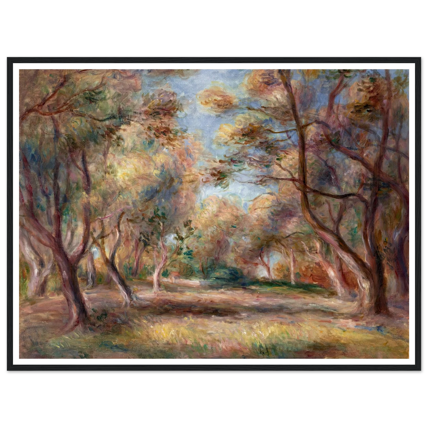 Les oliviers à Cagnes Art Print | Pierre Auguste Renoir-Quipham Collections