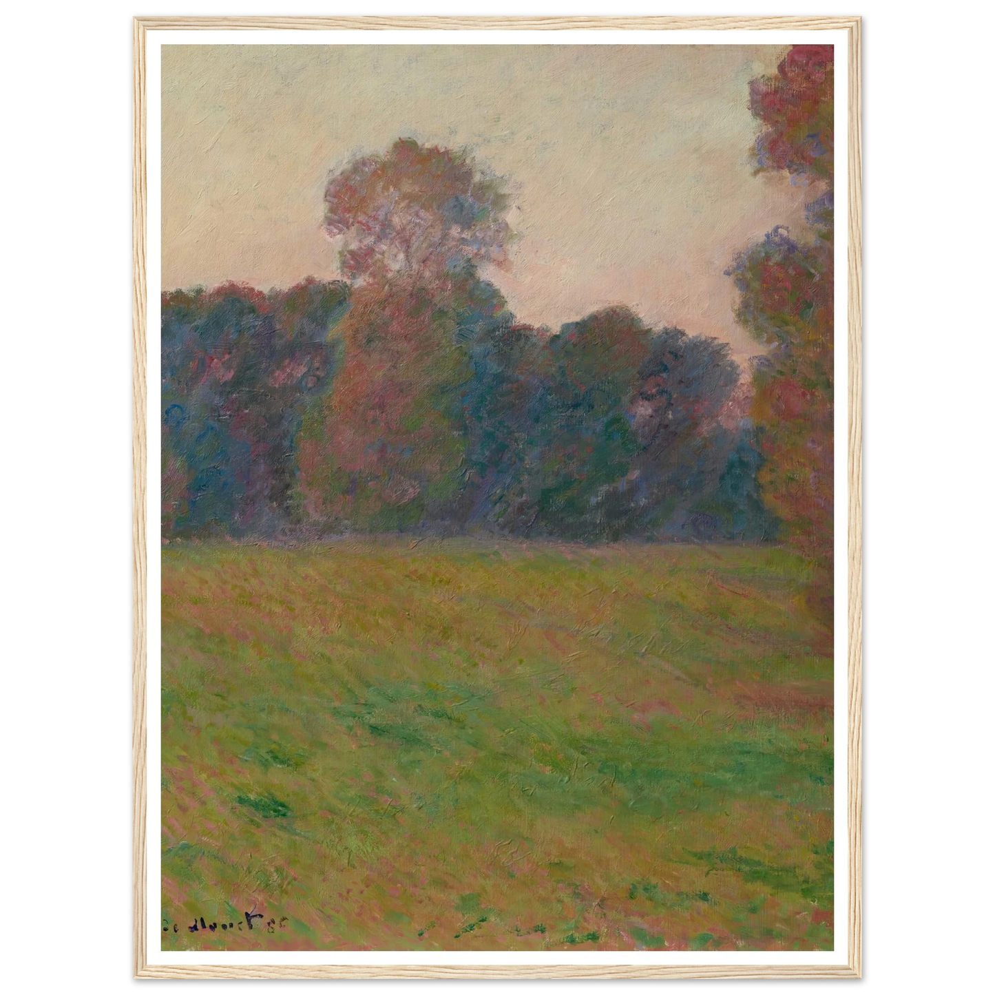 Prairie à Giverny (1886) Art Print | Claude Monet-Quipham Collections