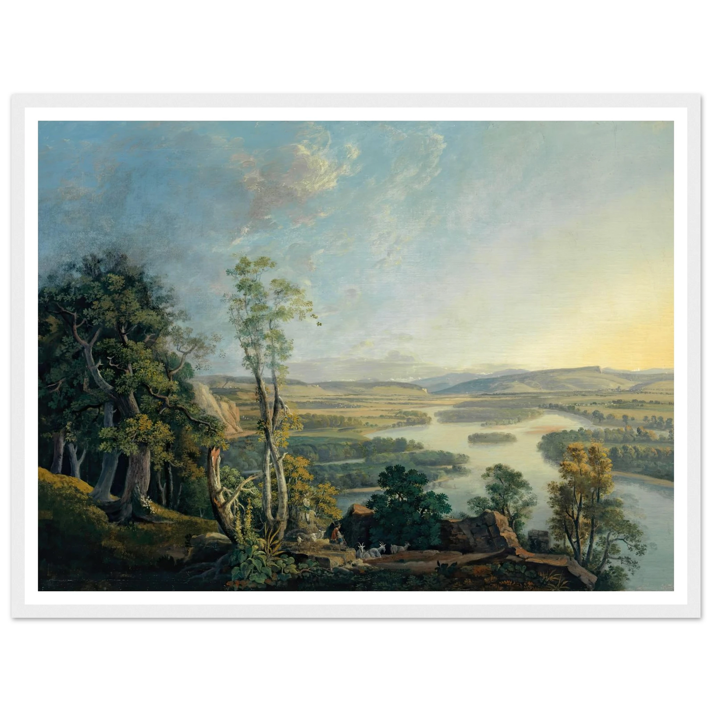 Landscape of the Rhine near the Isteinerklotz Art Print | Peter Birmann-Quipham Collections