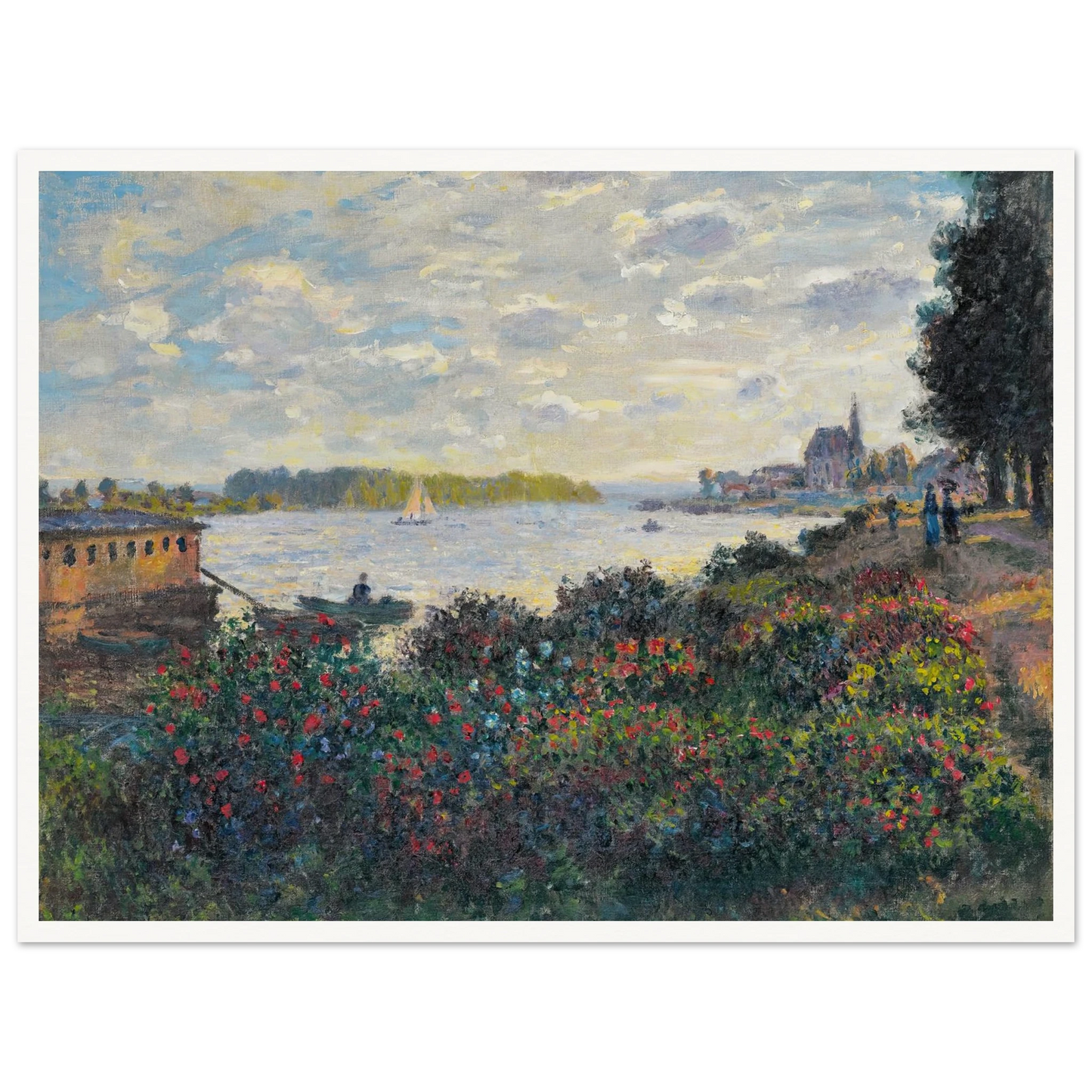 La Seine À Argenteuil (1877) Art Print | Claude Monet-Quipham Collections