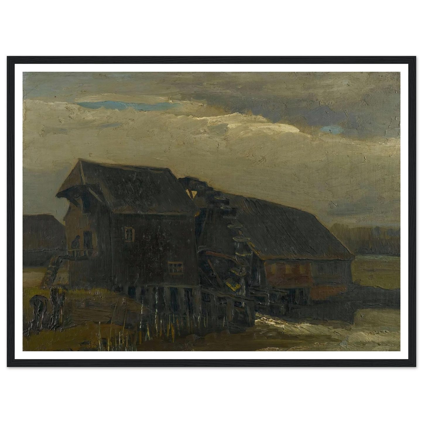 Water Mill At Opwetten (1884) Art Print | Vincent van Gogh-Quipham Collections