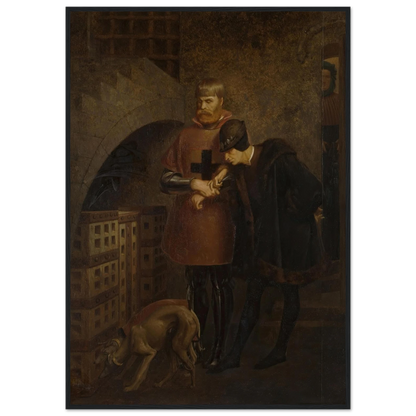 Louis XI of France visiting Cardinal Balue in his iron cage (1883) Art Print | Jean Leon Gerome-Quipham Collections