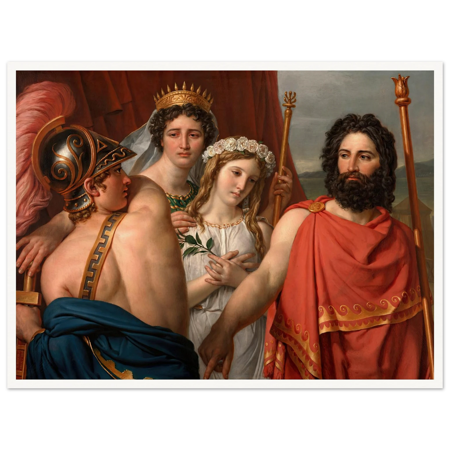 The Anger of Achilles (1819) Art Print | Jacques Louis David-Quipham Collections