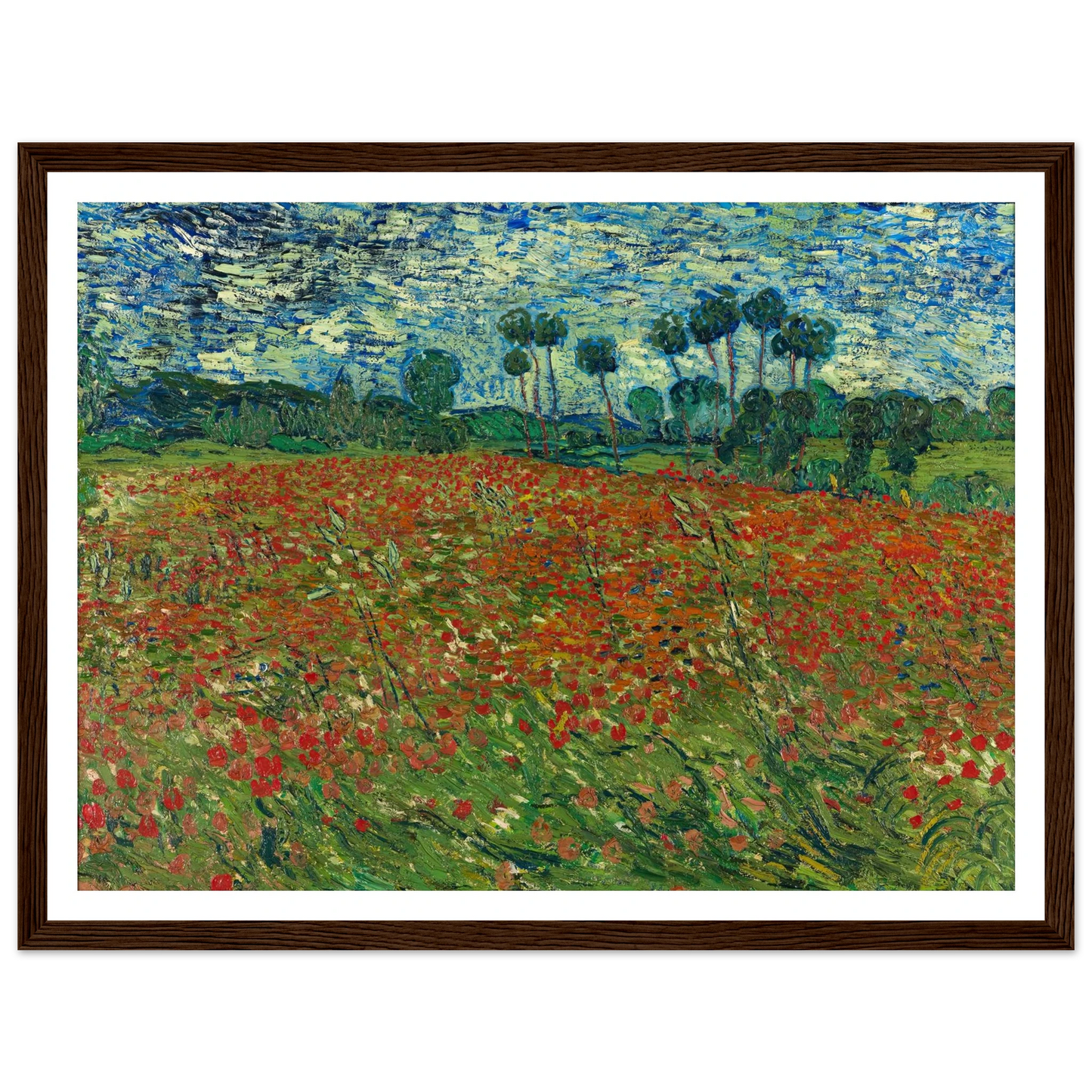 Poppy field Art Print | Vincent van Gogh-Quipham Collections