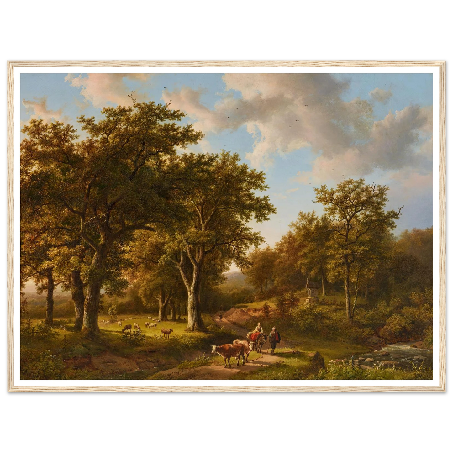 Waldlandschaft mit Hirten und Vieh Art Print | Barend Cornelis Koekkoek-Quipham Collections