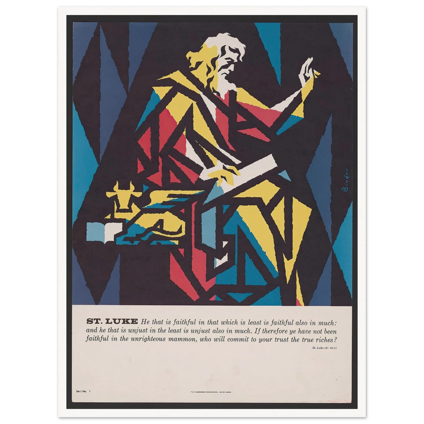 St. Luke (1962) Art Print | Joseph Binder-Quipham Collections