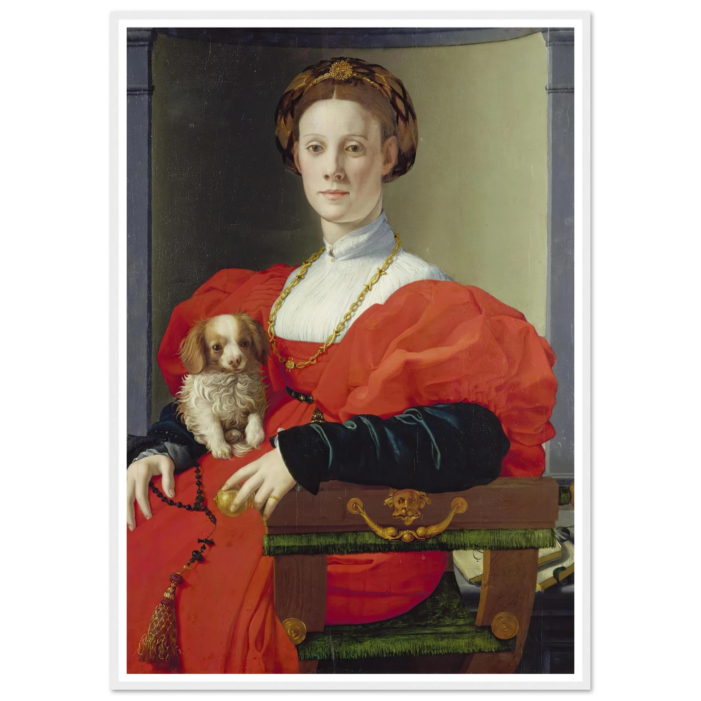 Portrait of a Lady in Red (Francesca Salviati) (ca. 1533) Art Print | Agnolo Bronzino-Quipham Collections