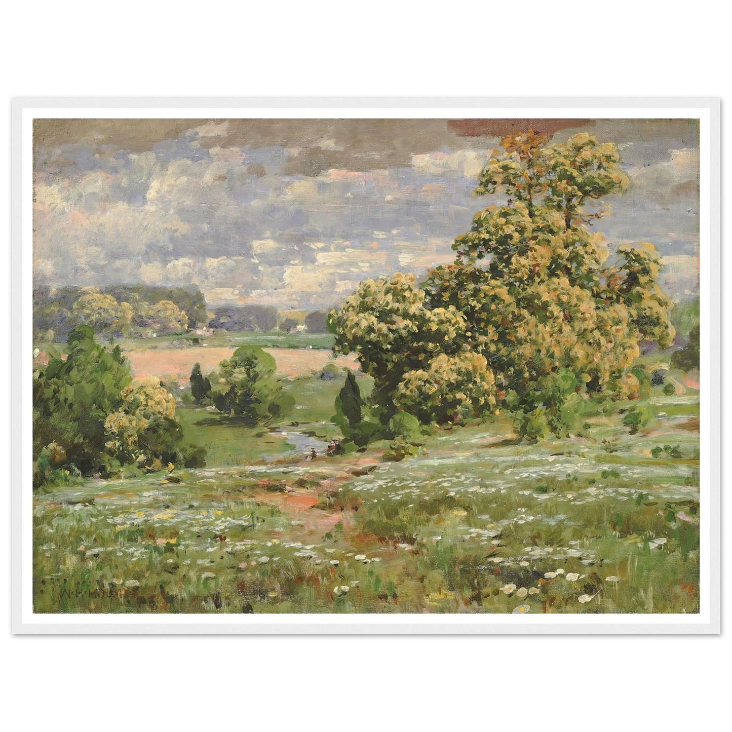 Chestnut Trees In Bloom Art Print | William Henry Holmes-Quipham Collections