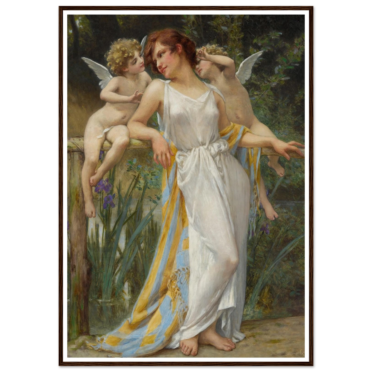 Psyche With Putti Art Print | Guillaume Seignac-Quipham Collections