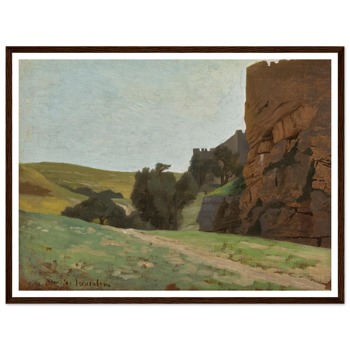 The Walls Of Jerusalem Art Print | Jean Leon Gerome-Quipham Collections