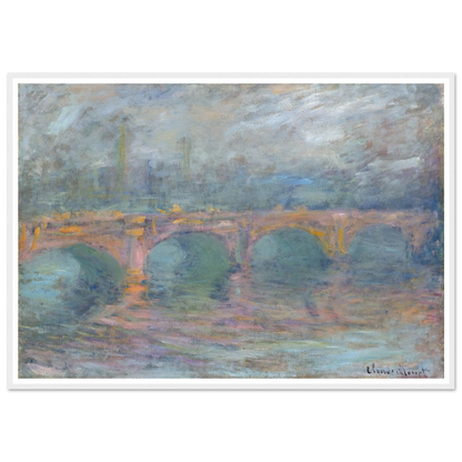 Waterloo Bridge, London at Sunset (1904) Art Print | Claude Monet-Quipham Collections