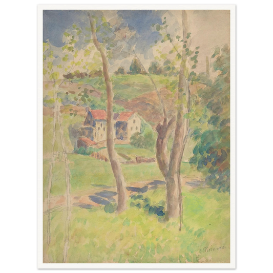Landscape (second half 19th century) Art Print | Camille Pissarro-Quipham Collections