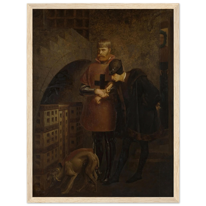 Louis XI of France visiting Cardinal Balue in his iron cage (1883) Art Print | Jean Leon Gerome-Quipham Collections