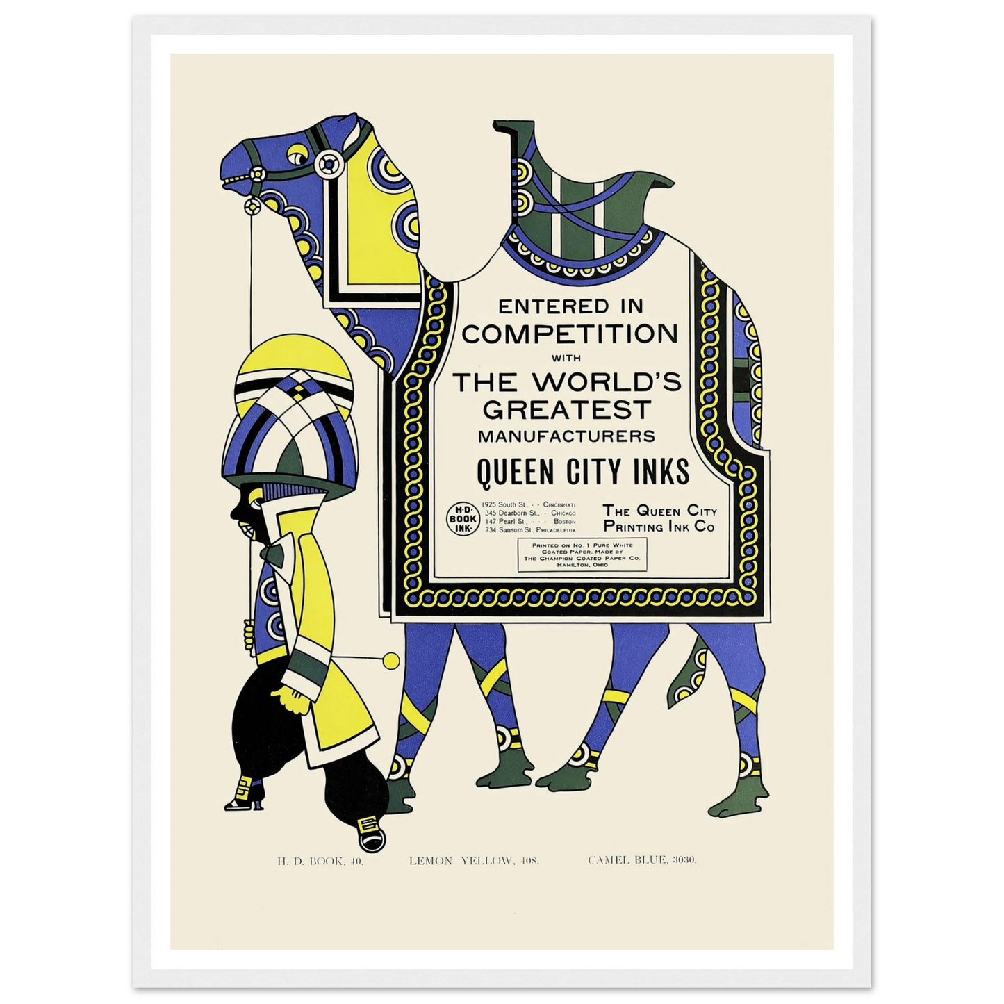 Queen City Ink, Ad. 28 (1890-1913) Art Print | Augustus Jansson-Quipham Collections