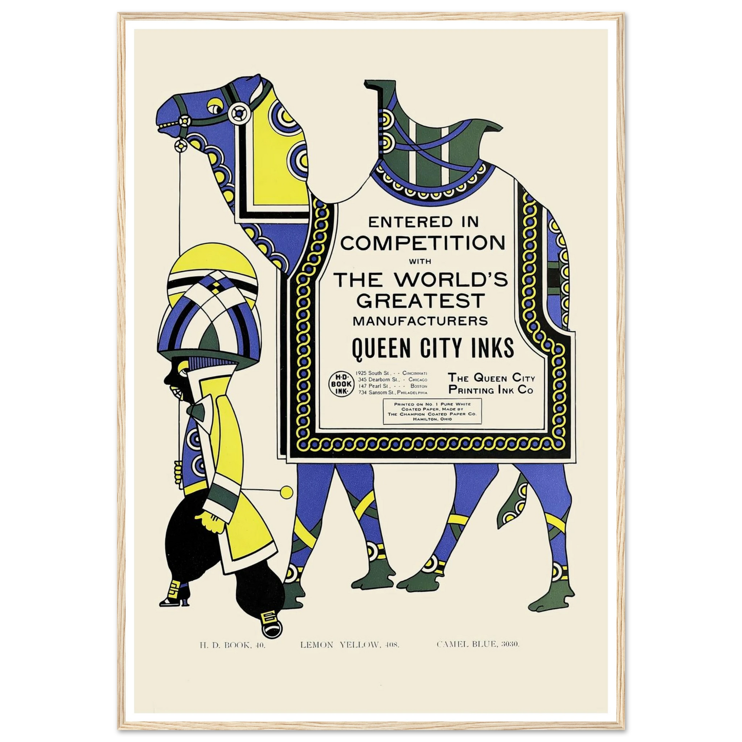 Queen City Ink, Ad. 28 (1890-1913) Art Print | Augustus Jansson-Quipham Collections