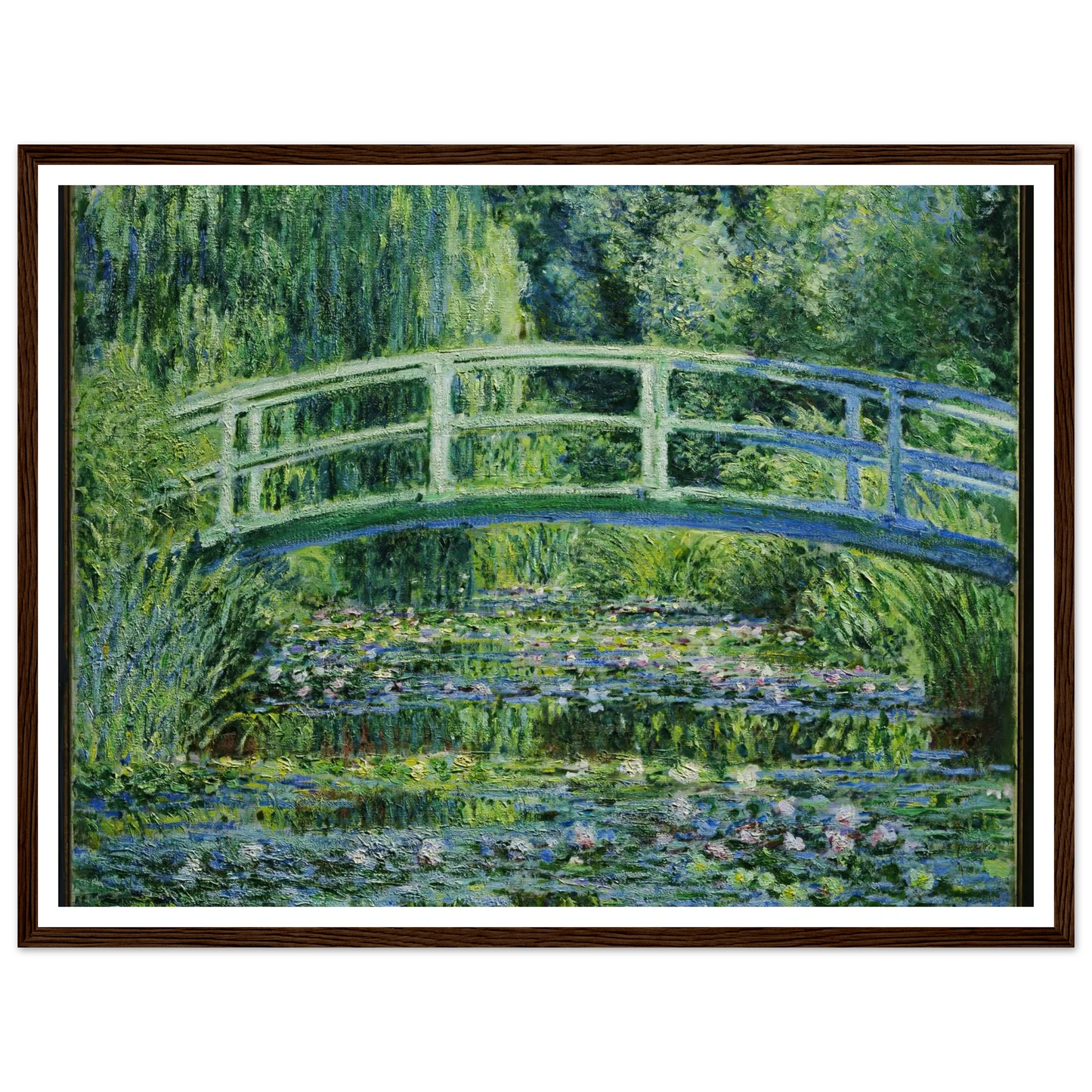 Water Lilies and Japanese Bridge (1899) Art Print | Claude Monet-Quipham Collections