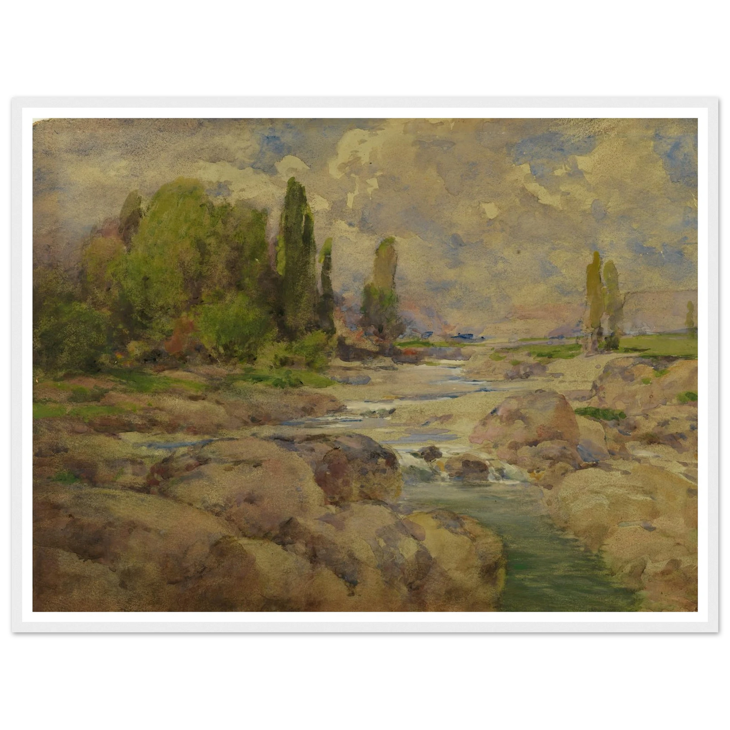 The Normal Rock Creek (1910) Art Print | William Henry Holmes-Quipham Collections