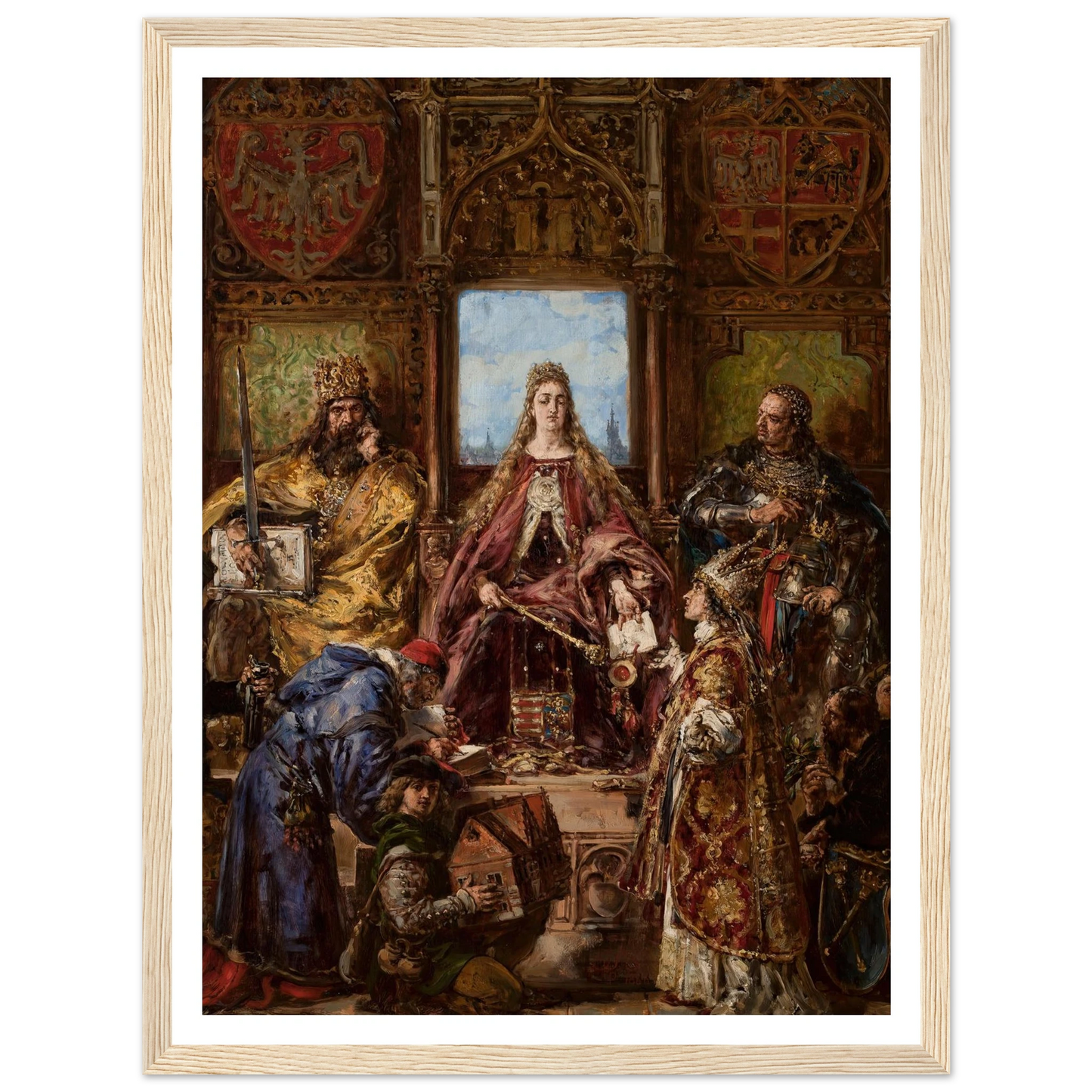 Founding of the Academy, 1361–1399–1400 AD, from the series “History of Civilization in Poland” (1888) Art Print | Jan Matejko-Quipham Collections