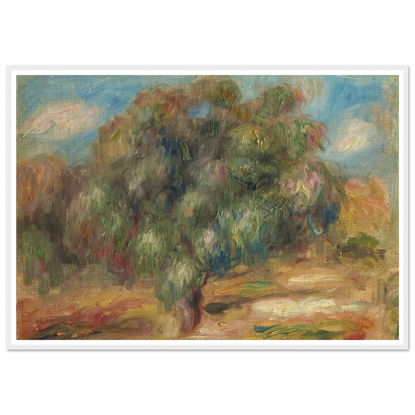 Landscape (1915) Art Print | Pierre Auguste Renoir-Quipham Collections