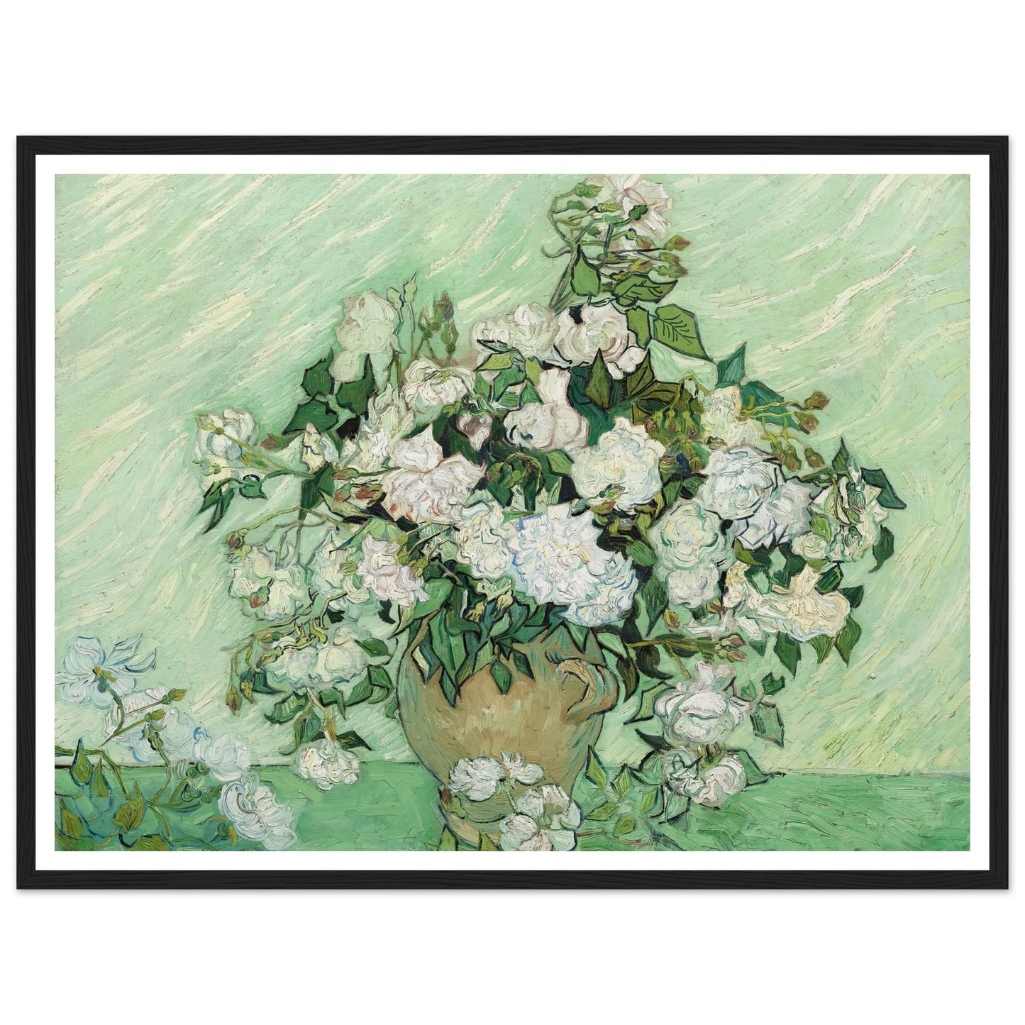 Roses (1890) Art Print | Vincent van Gogh-Quipham Collections