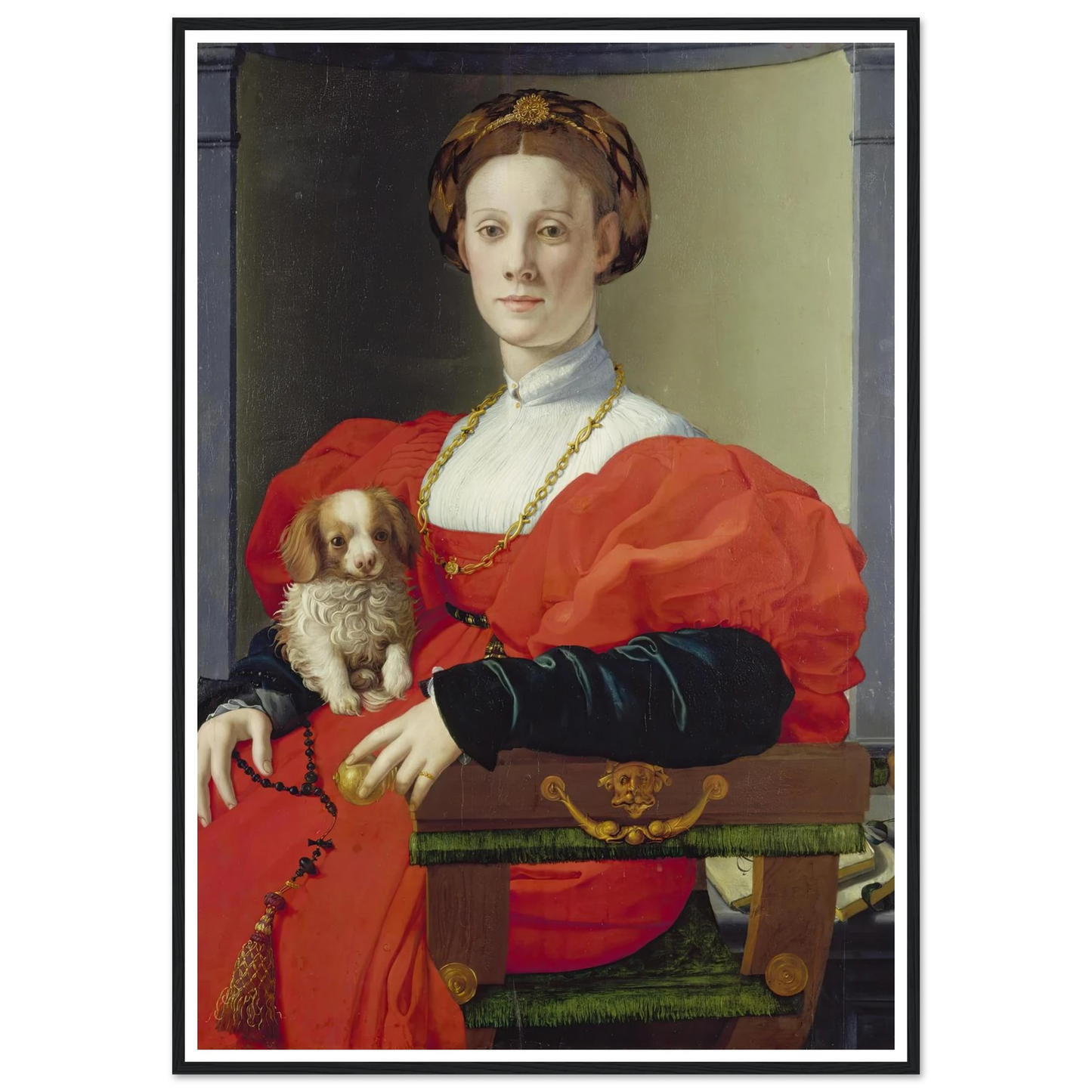 Portrait of a Lady in Red (Francesca Salviati) (ca. 1533) Art Print | Agnolo Bronzino-Quipham Collections