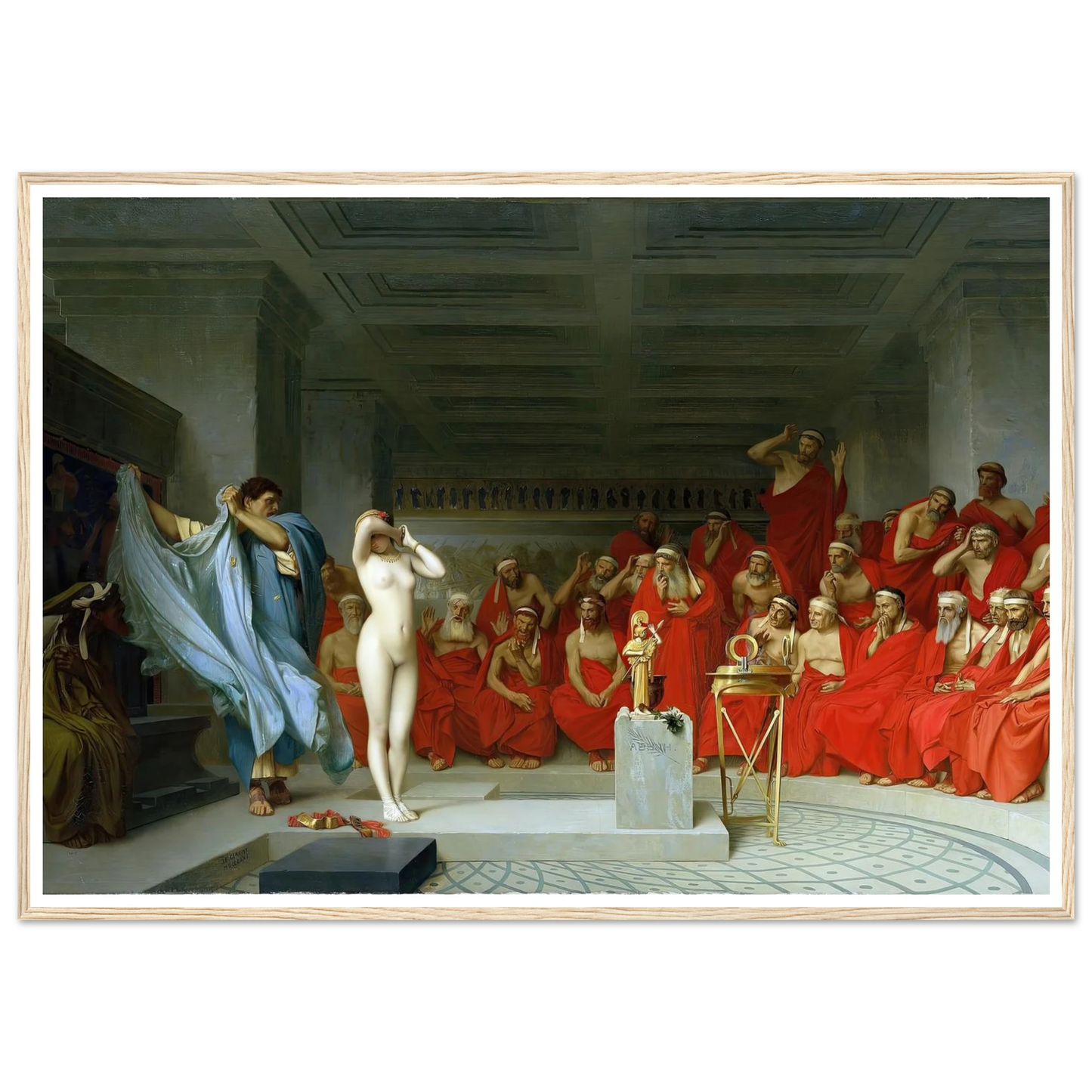 Phryne revealed before the Areopagus (1861) Art Print | Jean Leon Gerome-Quipham Collections