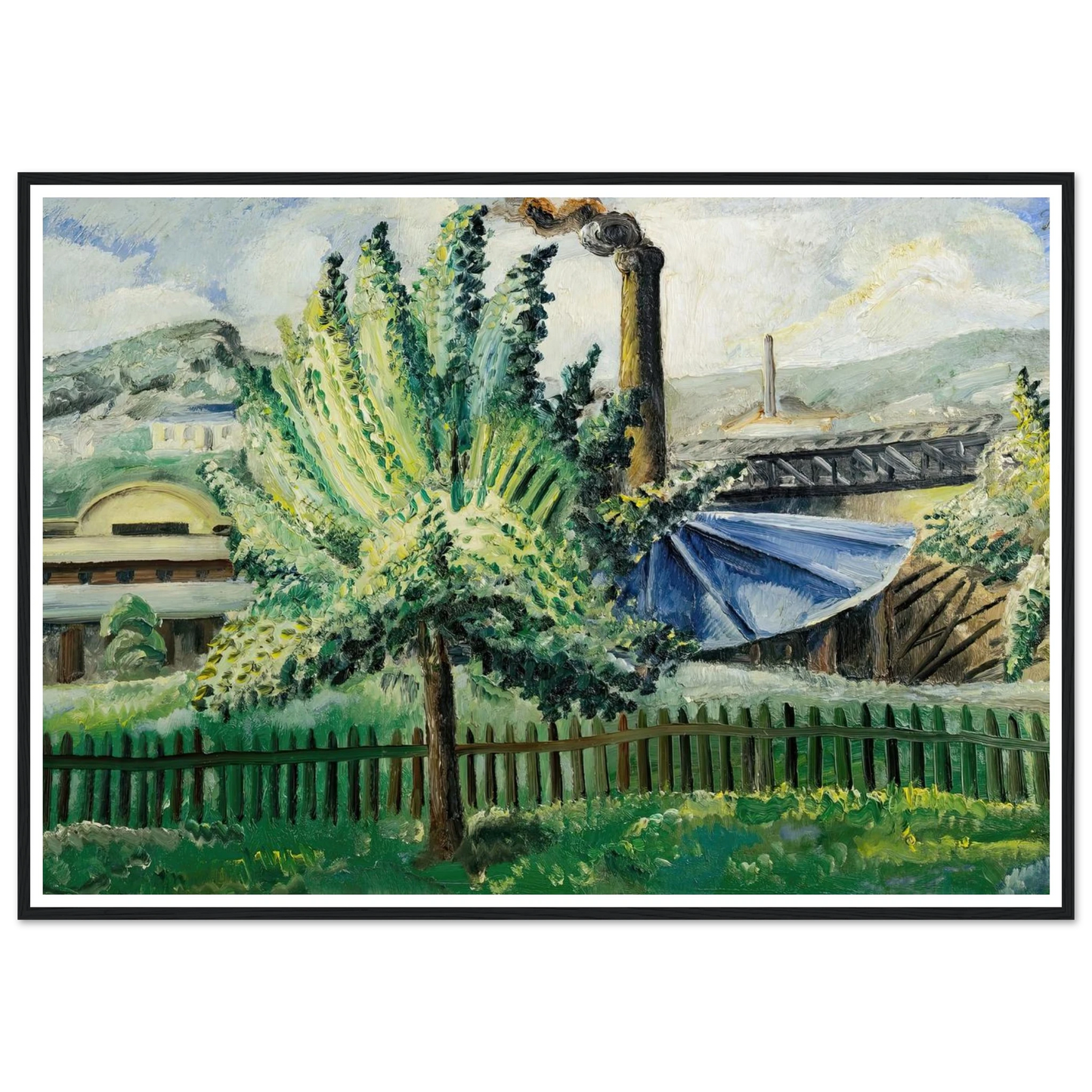 Güterbahnhof, Baumgarten vor Güterbahnhof (1927) Art Print | Paul Kleinschmidt-Quipham Collections
