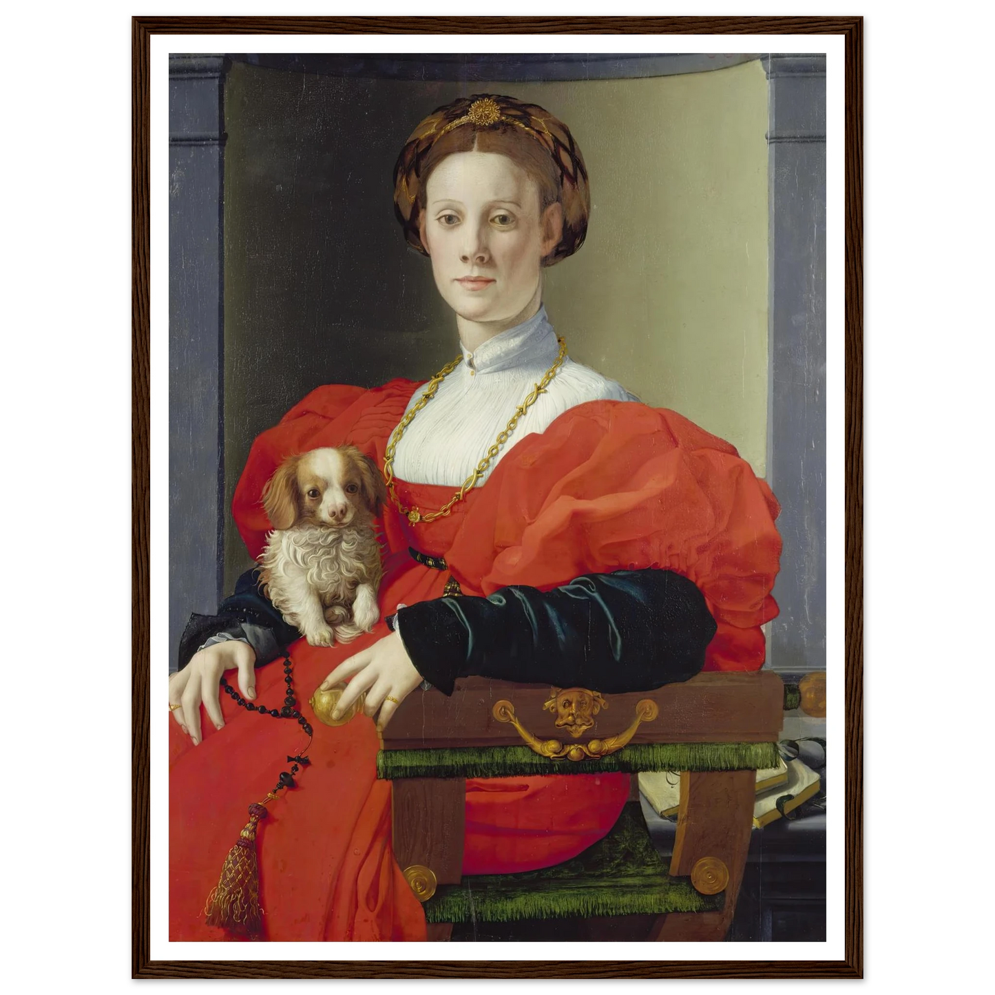 Portrait of a Lady in Red (Francesca Salviati) (ca. 1533) Art Print | Agnolo Bronzino-Quipham Collections