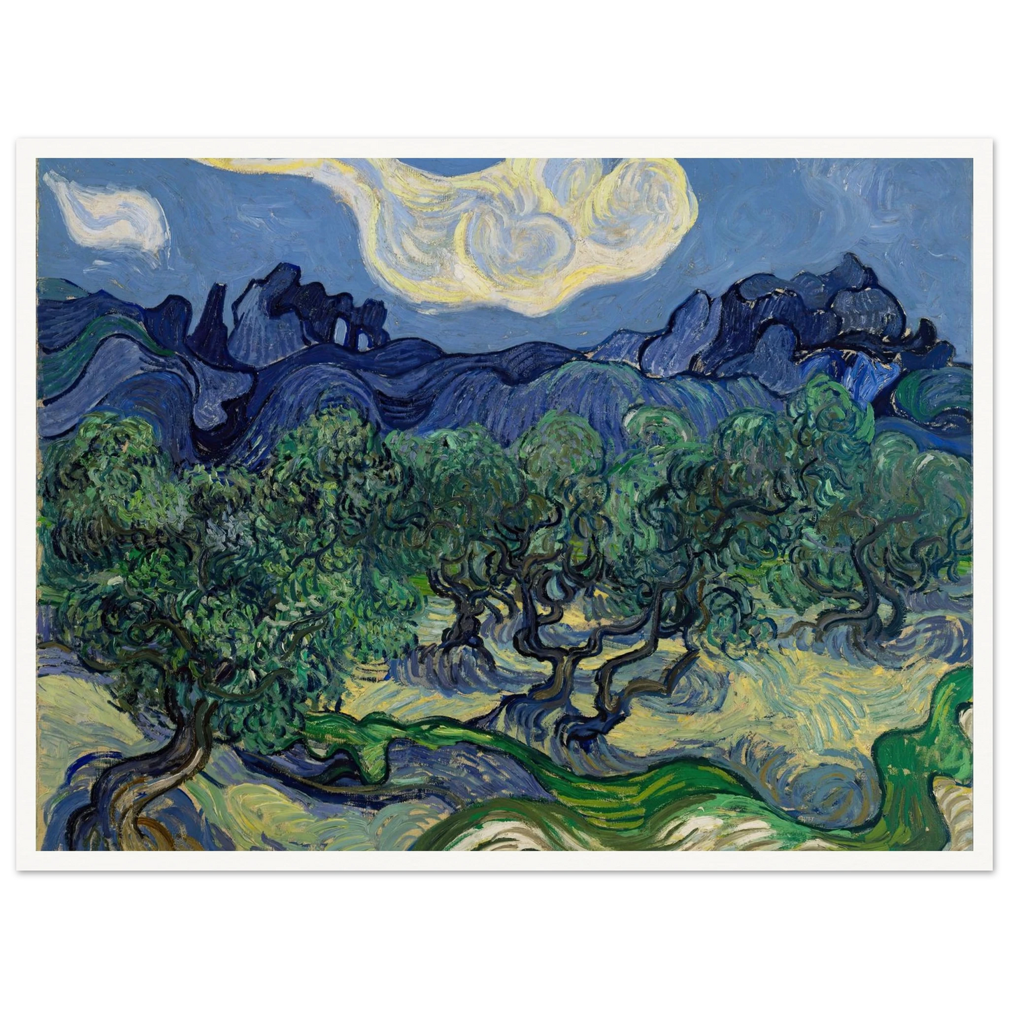 The Olive Trees (1889) Art Print | Vincent van Gogh-Quipham Collections