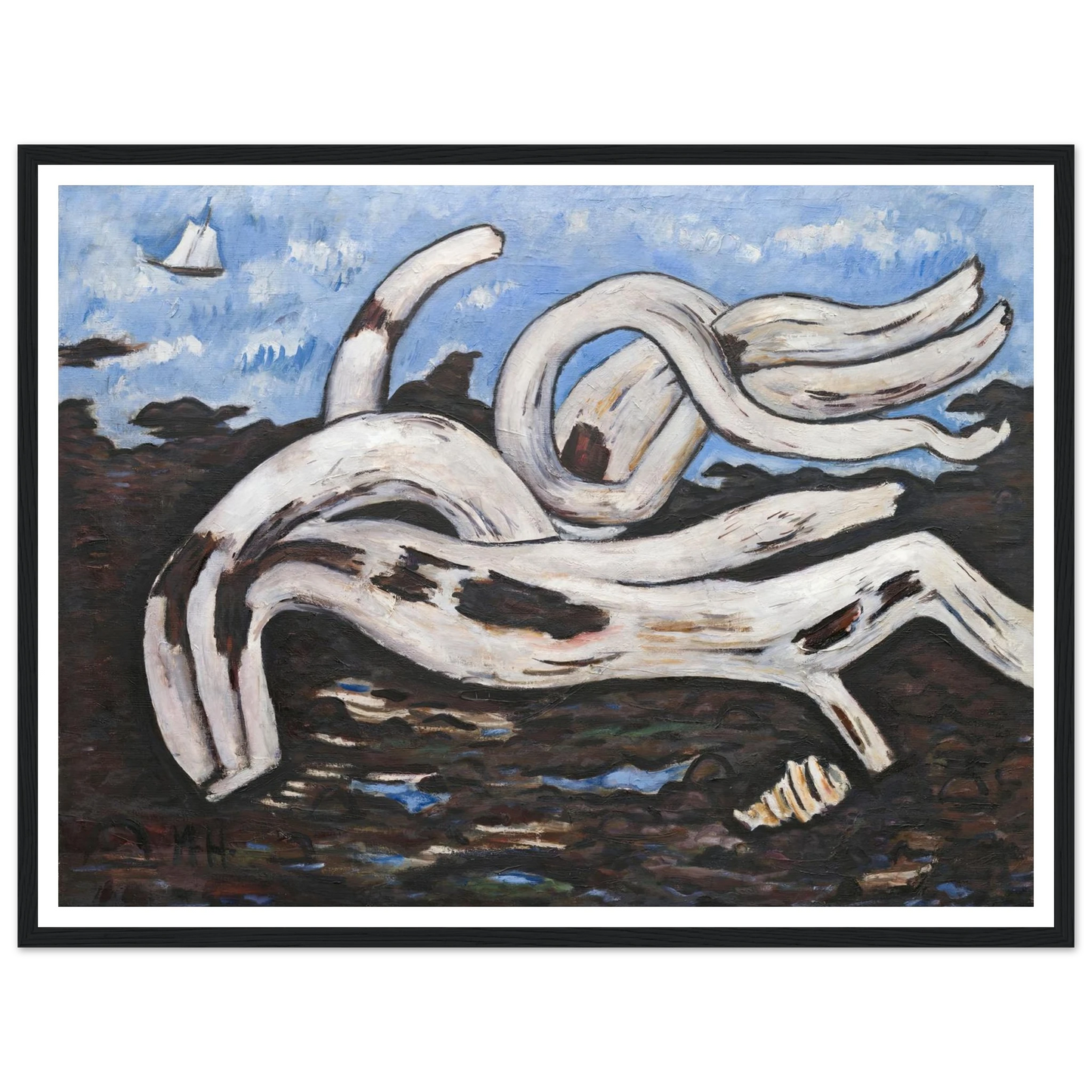 Driftwood on the Bagaduce (1939–40) Art Print | Marsden Hartley-Quipham Collections