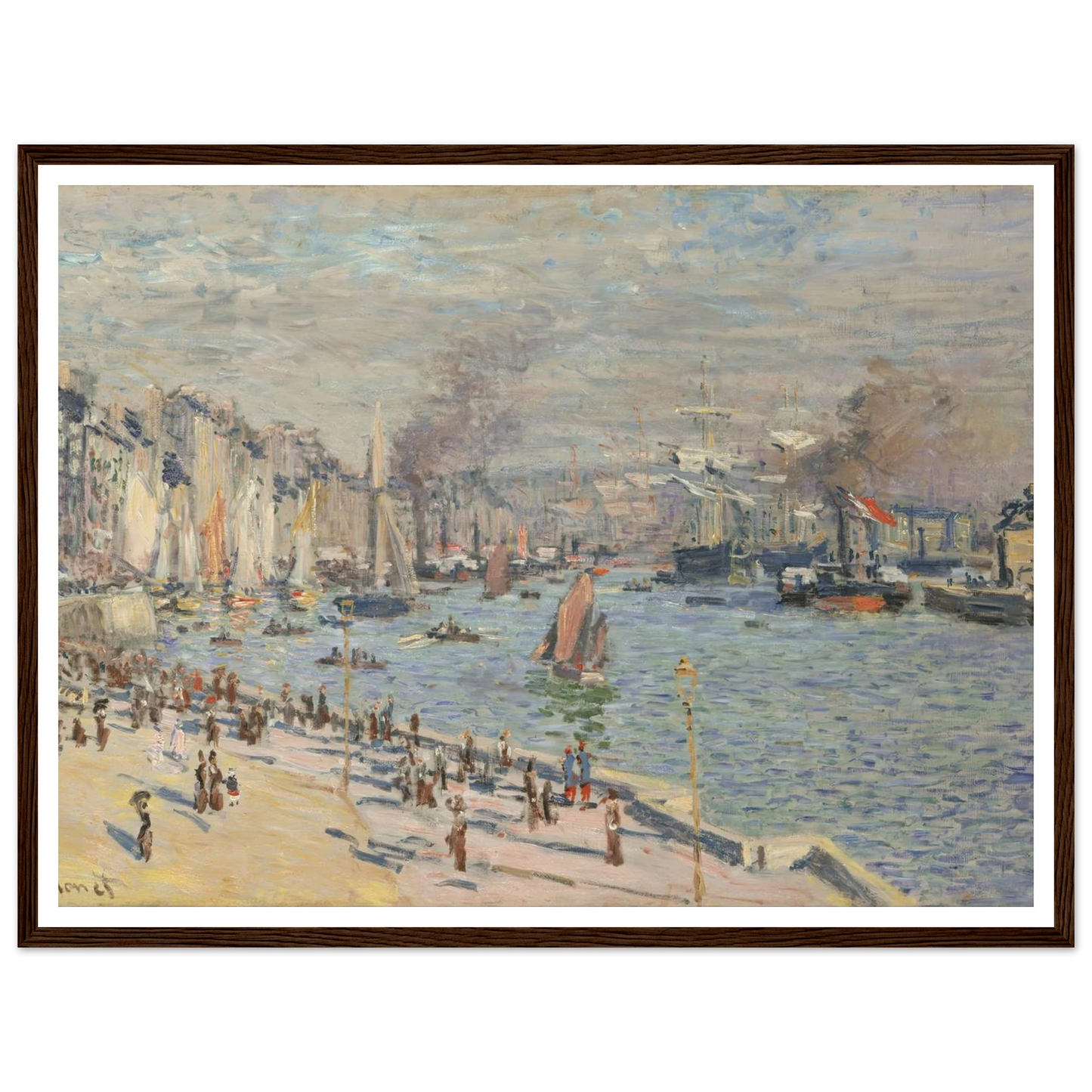 Port of Le Havre (1874) Art Print | Claude Monet-Quipham Collections