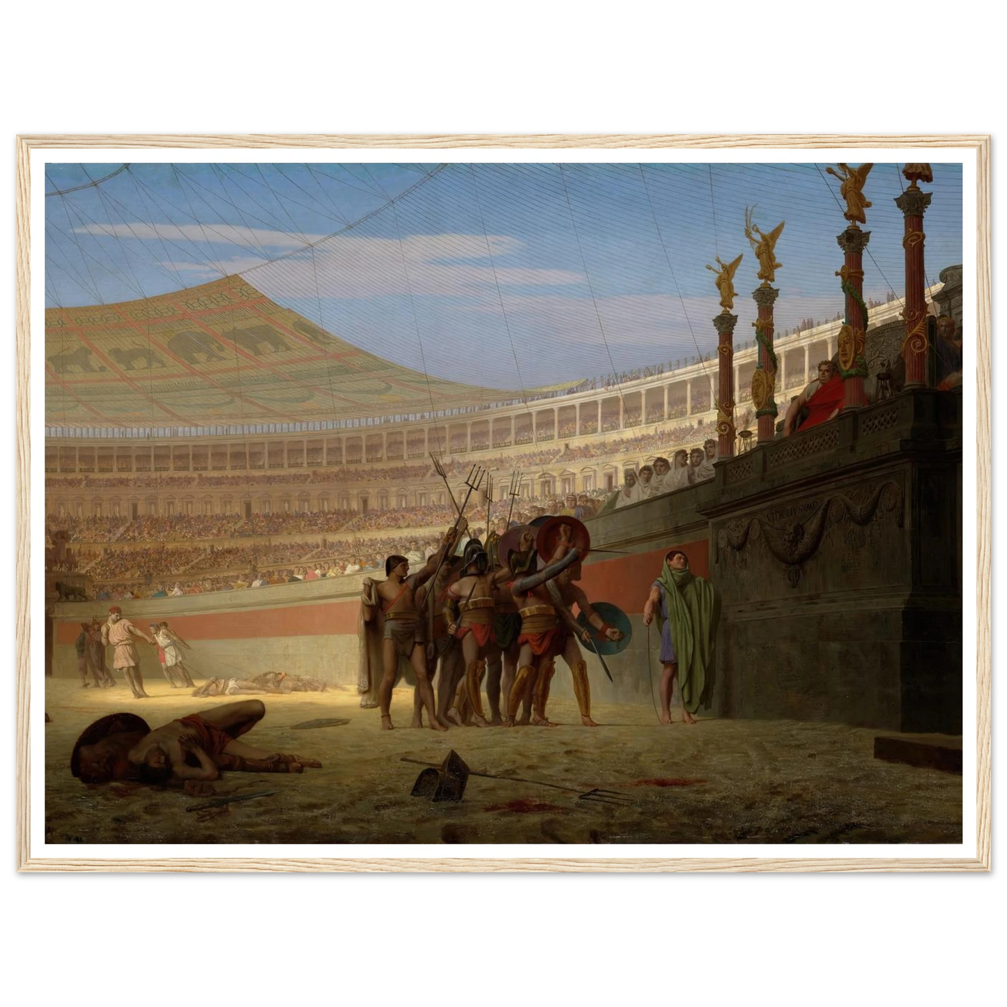 Ave Caesar! Morituri te salutant (Hail Caesar! We Who Are about to Die Salute You) (1859) Art Print | Jean Leon Gerome-Quipham Collections