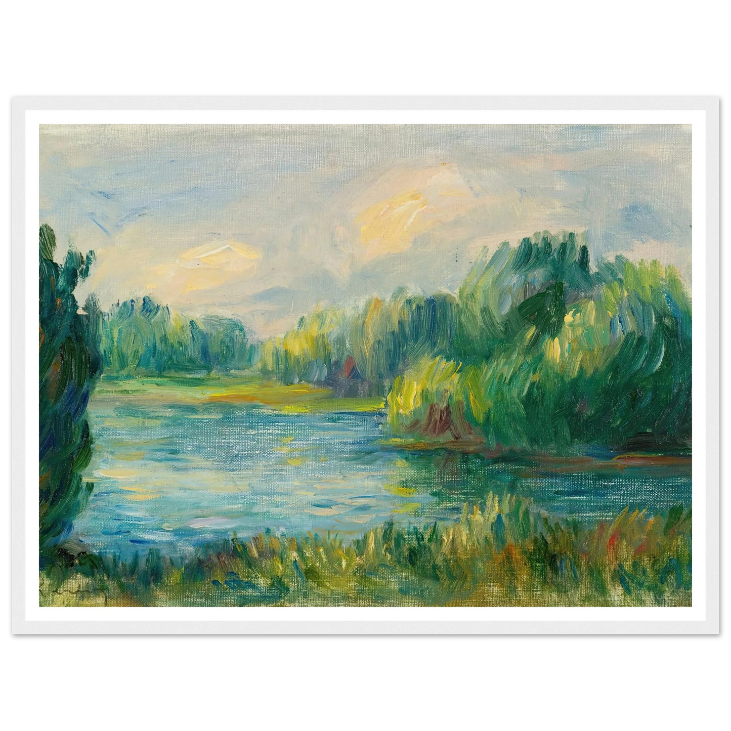 Bord De Rivière Art Print | Pierre Auguste Renoir-Quipham Collections
