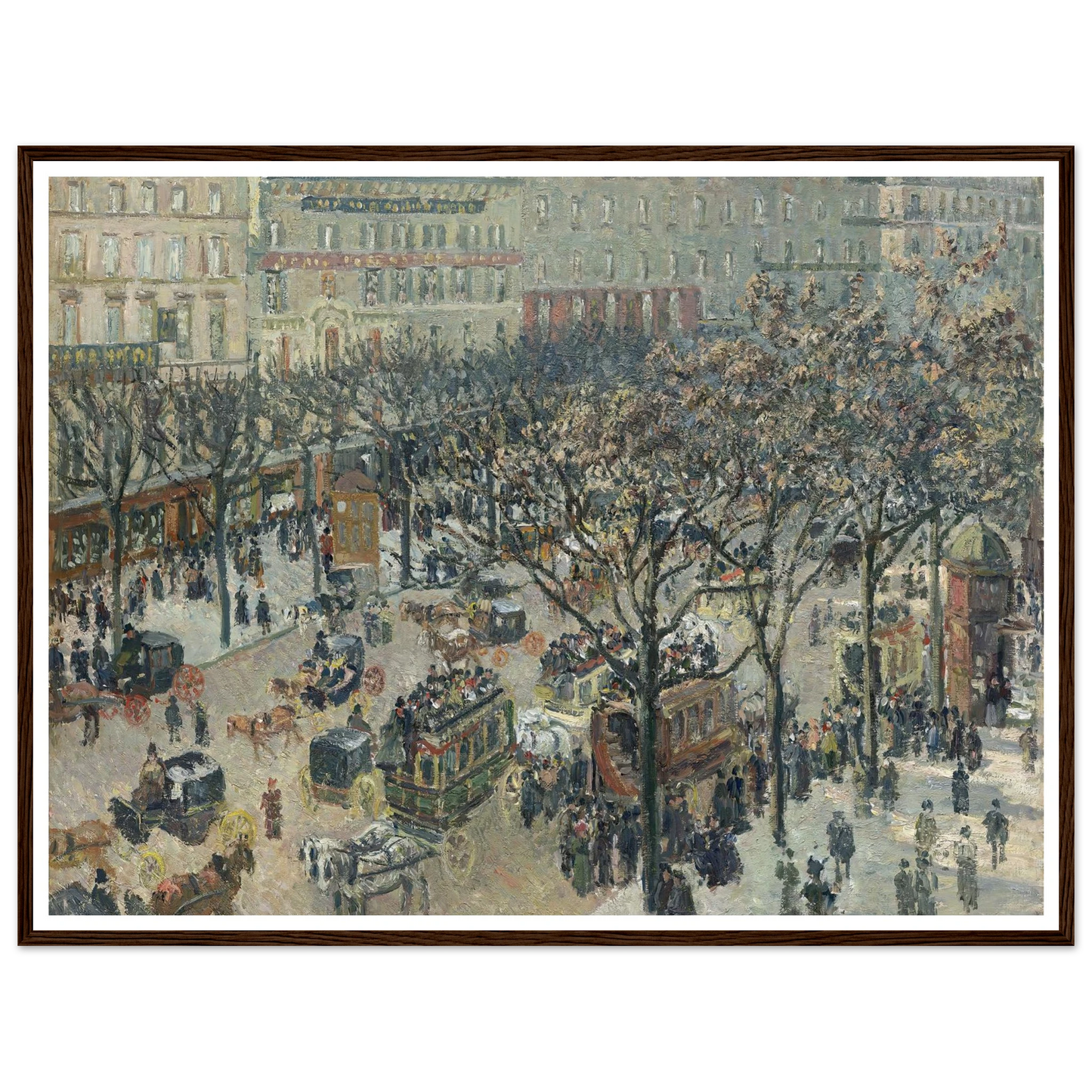 Boulevard des Italiens,Morning_Sunlight (1897) Art Print | Camille Pissarro-Quipham Collections