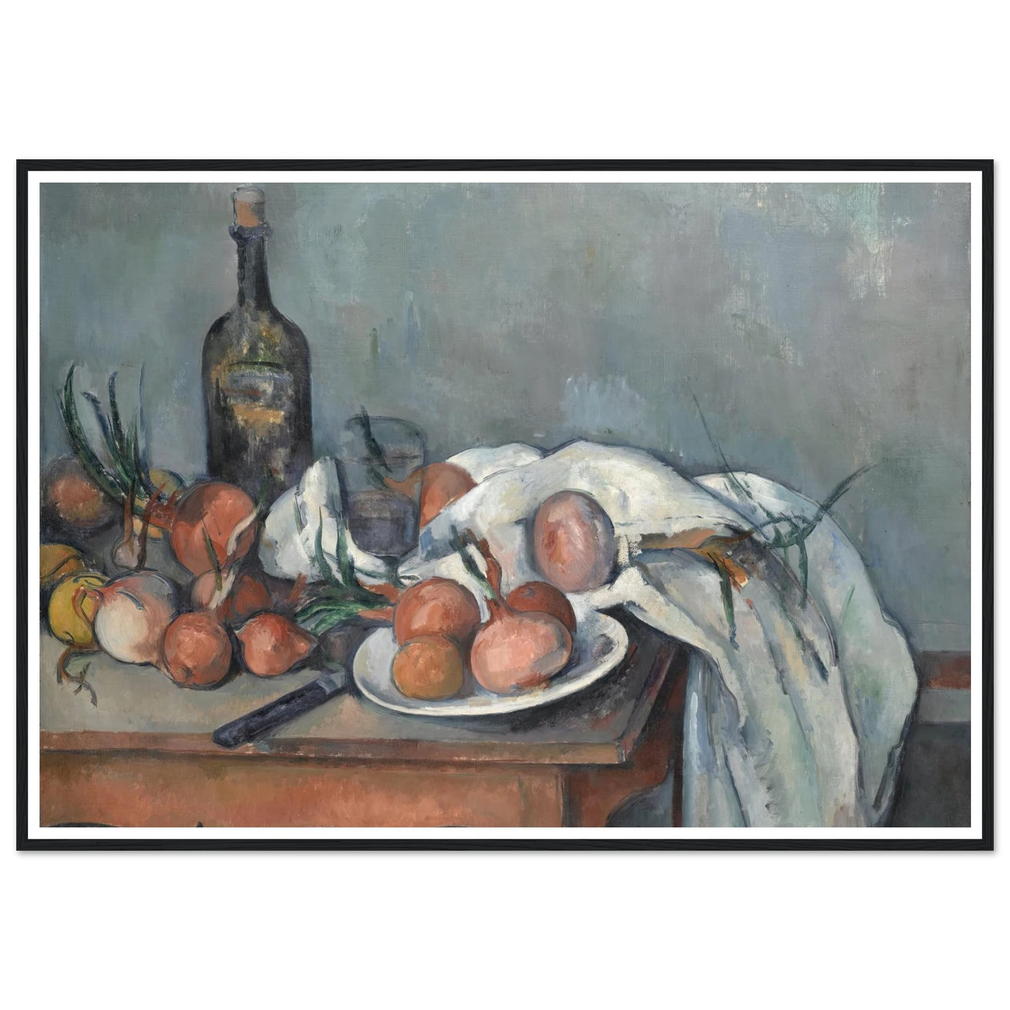 Still Life with Onions (1896 - 1898) Art Print | Paul Cezanne-Quipham Collections