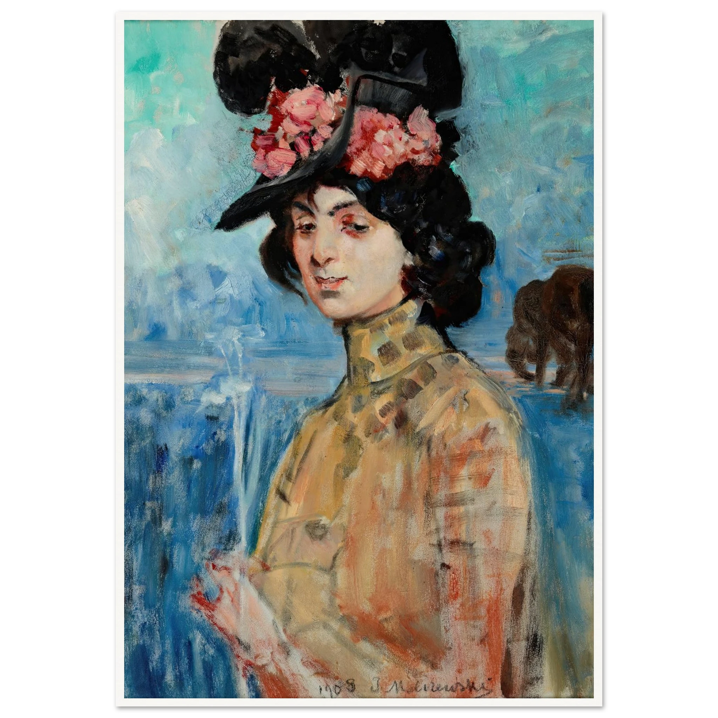 Portrait of Zofia Atteslander (1908) Art Print | Jacek Malczewski-Quipham Collections